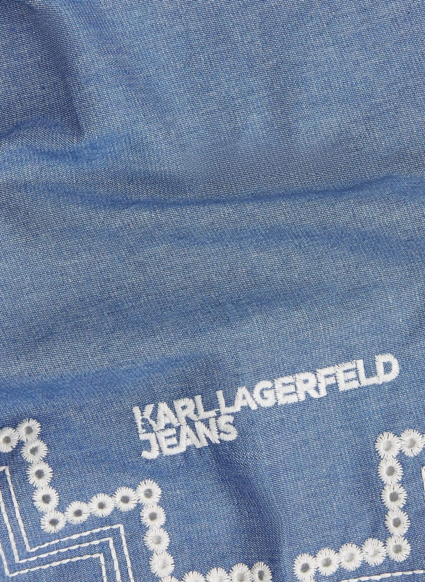 KARL LAGERFELD JEANS Schal: BLAU