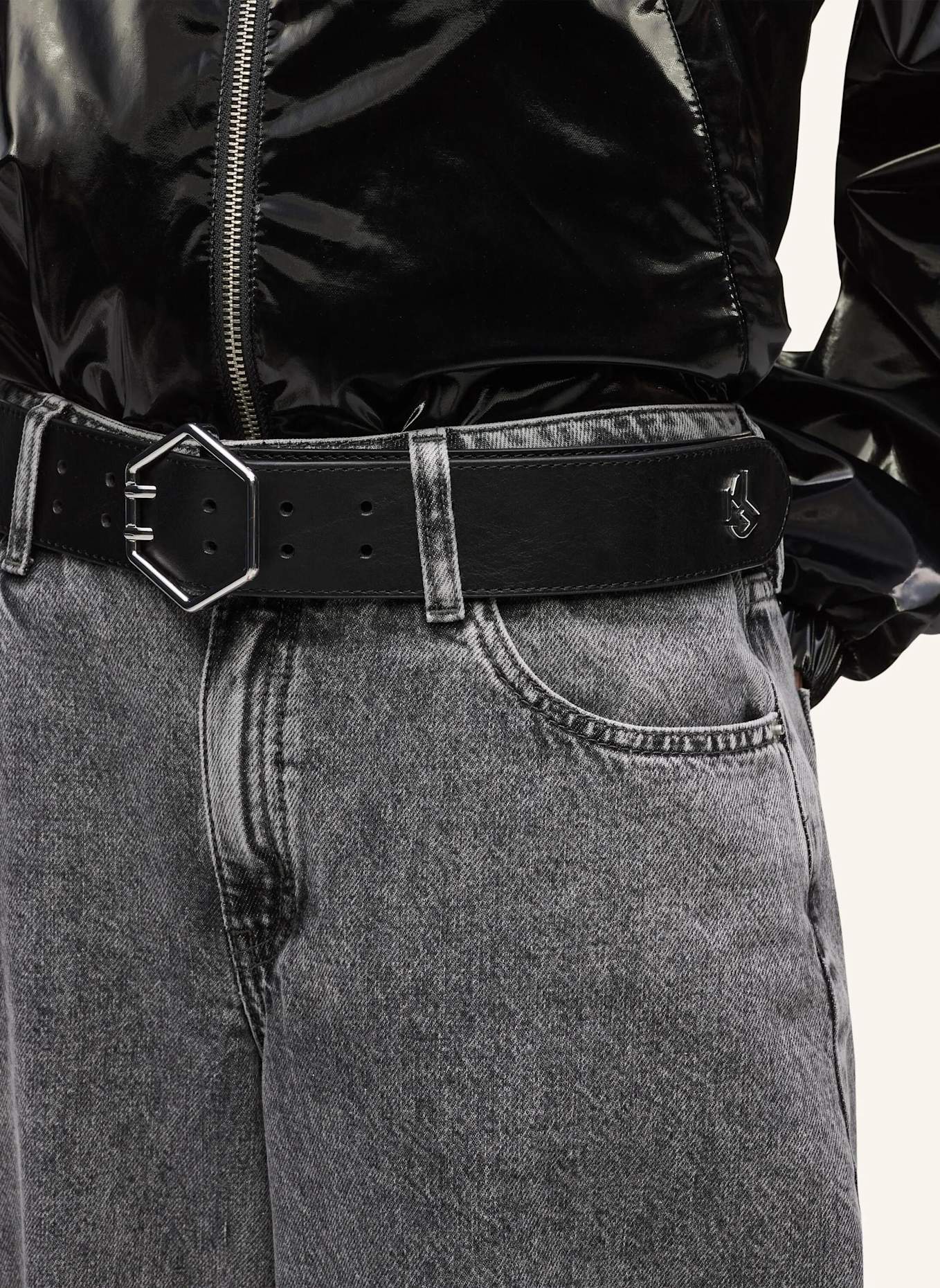 KARL LAGERFELD JEANS Gürtel: SCHWARZ