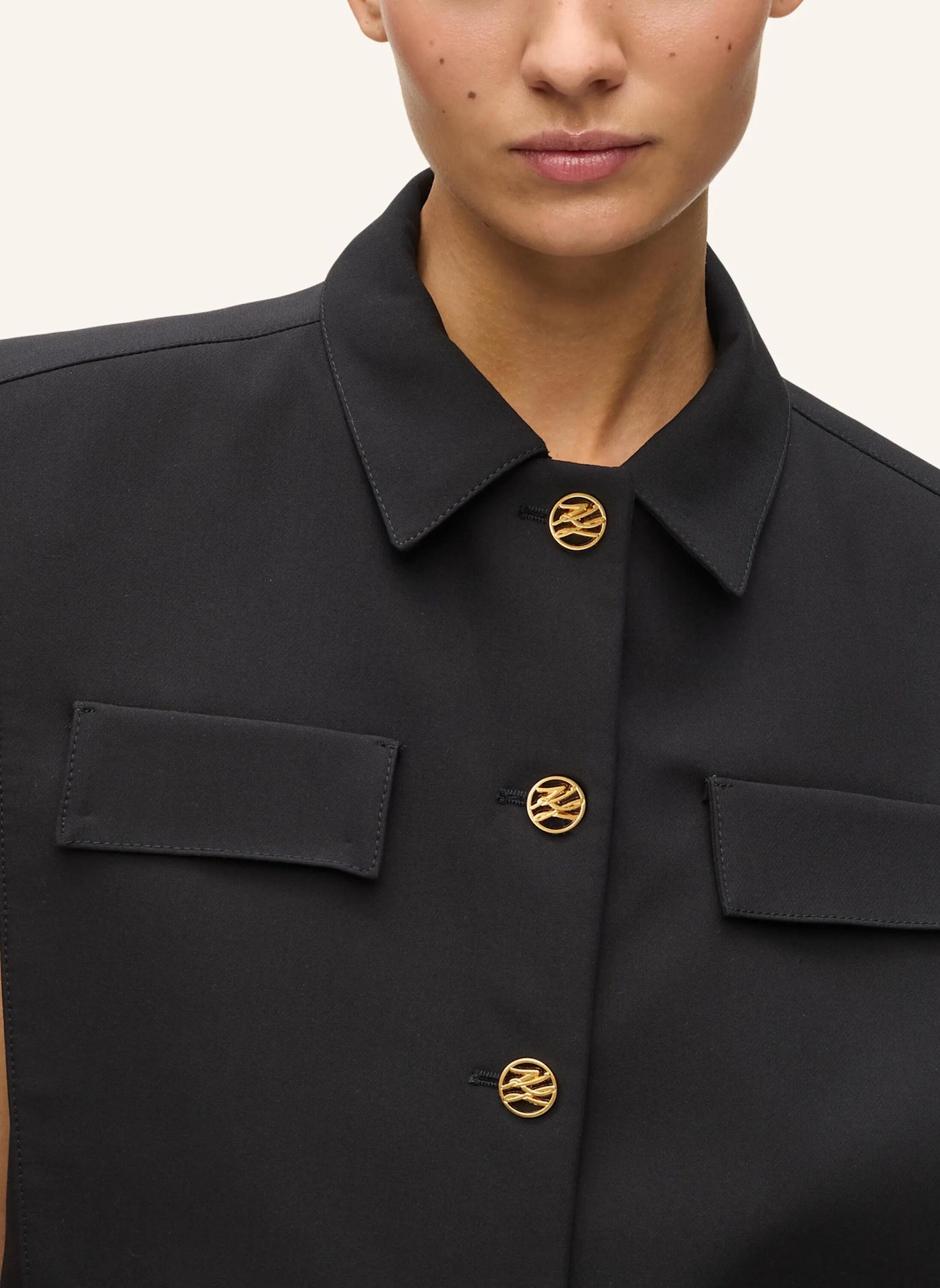 KARL LAGERFELD Jacke: SCHWARZ