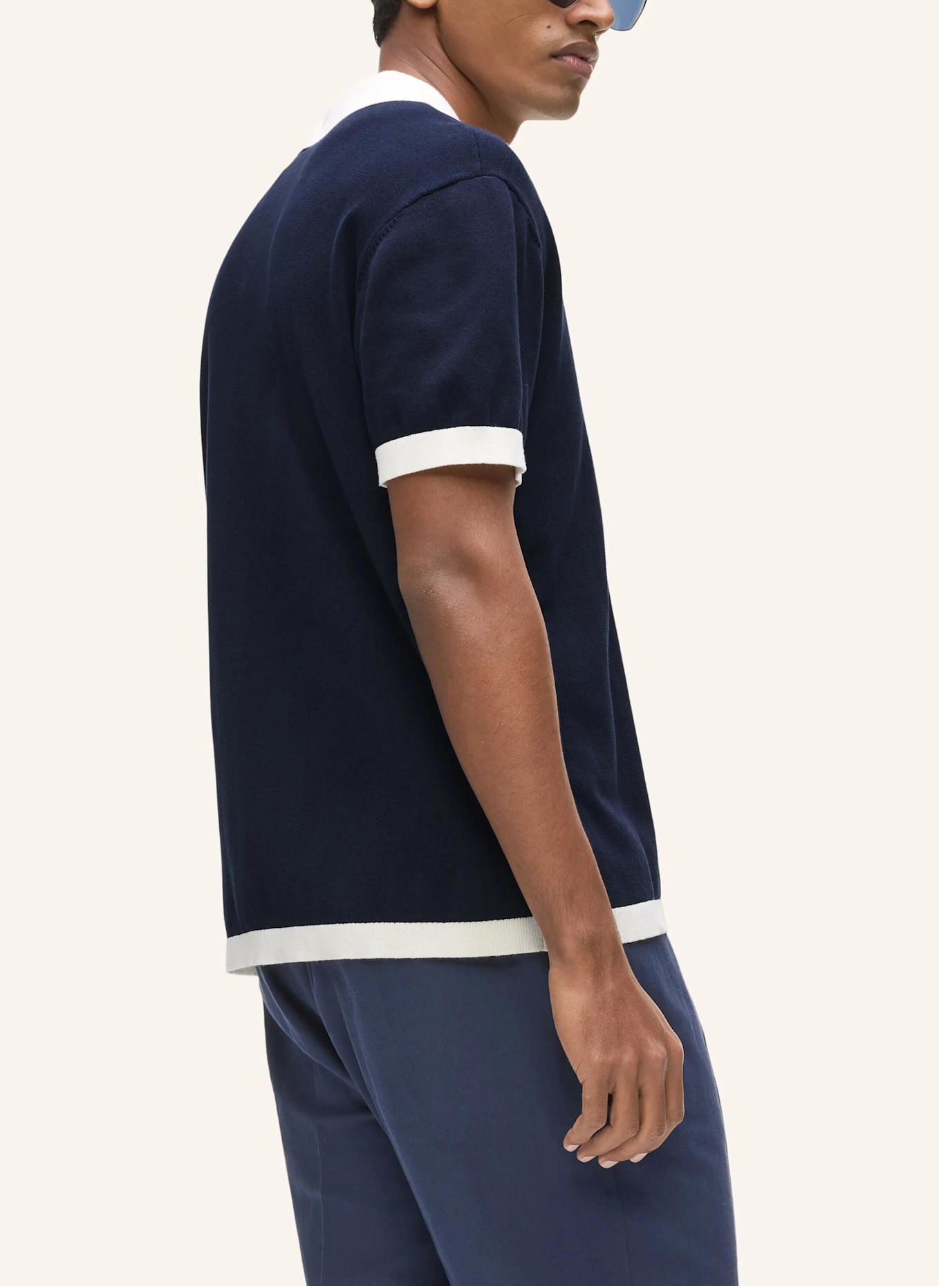 KARL LAGERFELD Poloshirt: DUNKELBLAU