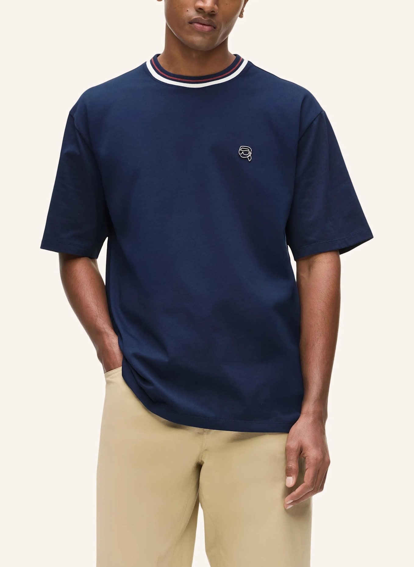 KARL LAGERFELD T-shirt: DUNKELBLAU