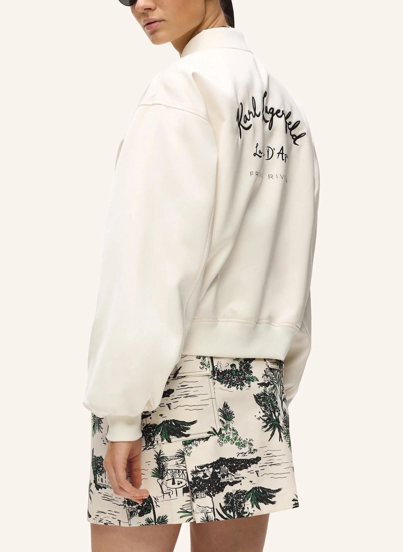 KARL LAGERFELD Bomberjacke: BEIGE