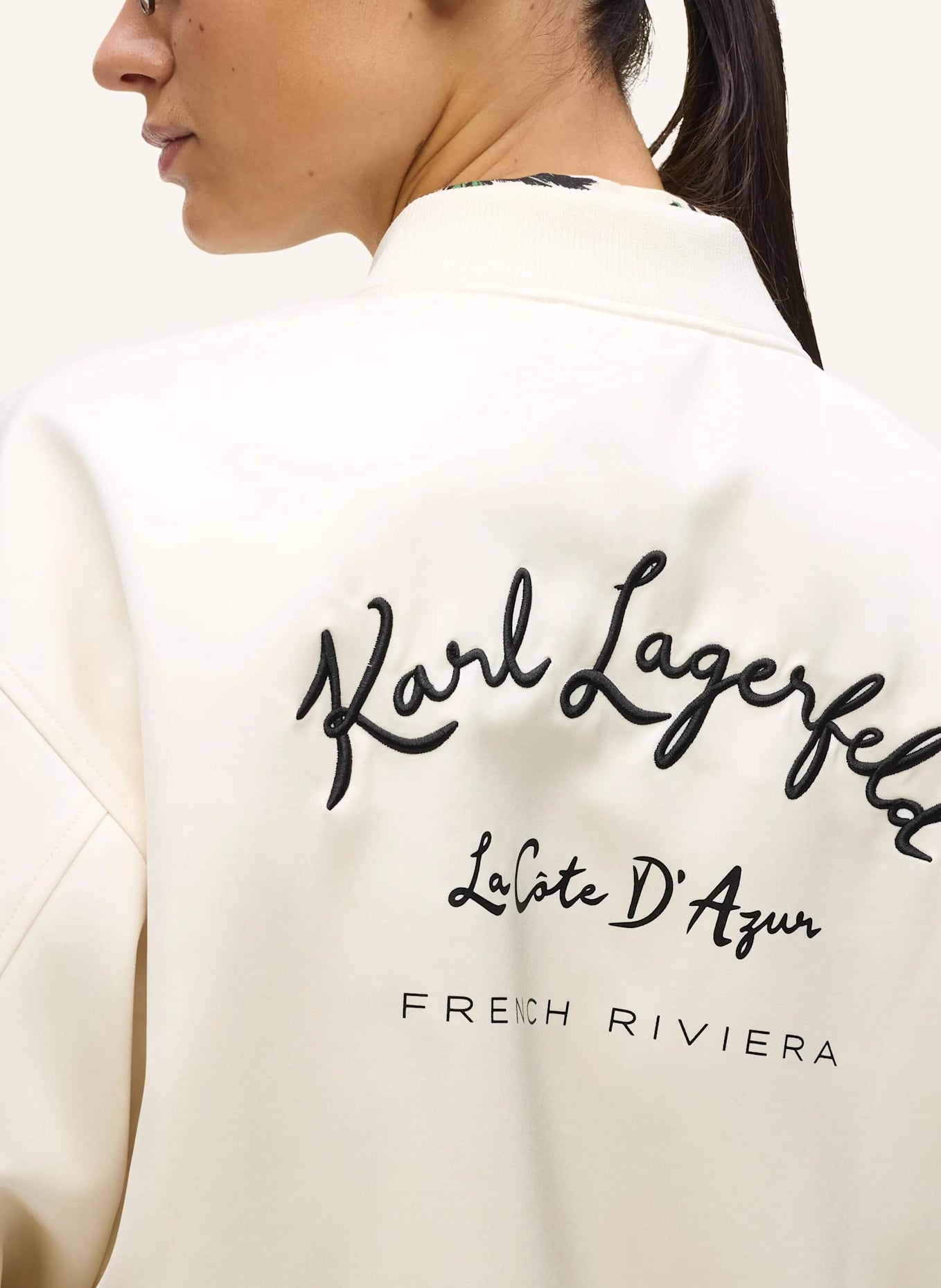 KARL LAGERFELD Bomberjacke: BEIGE