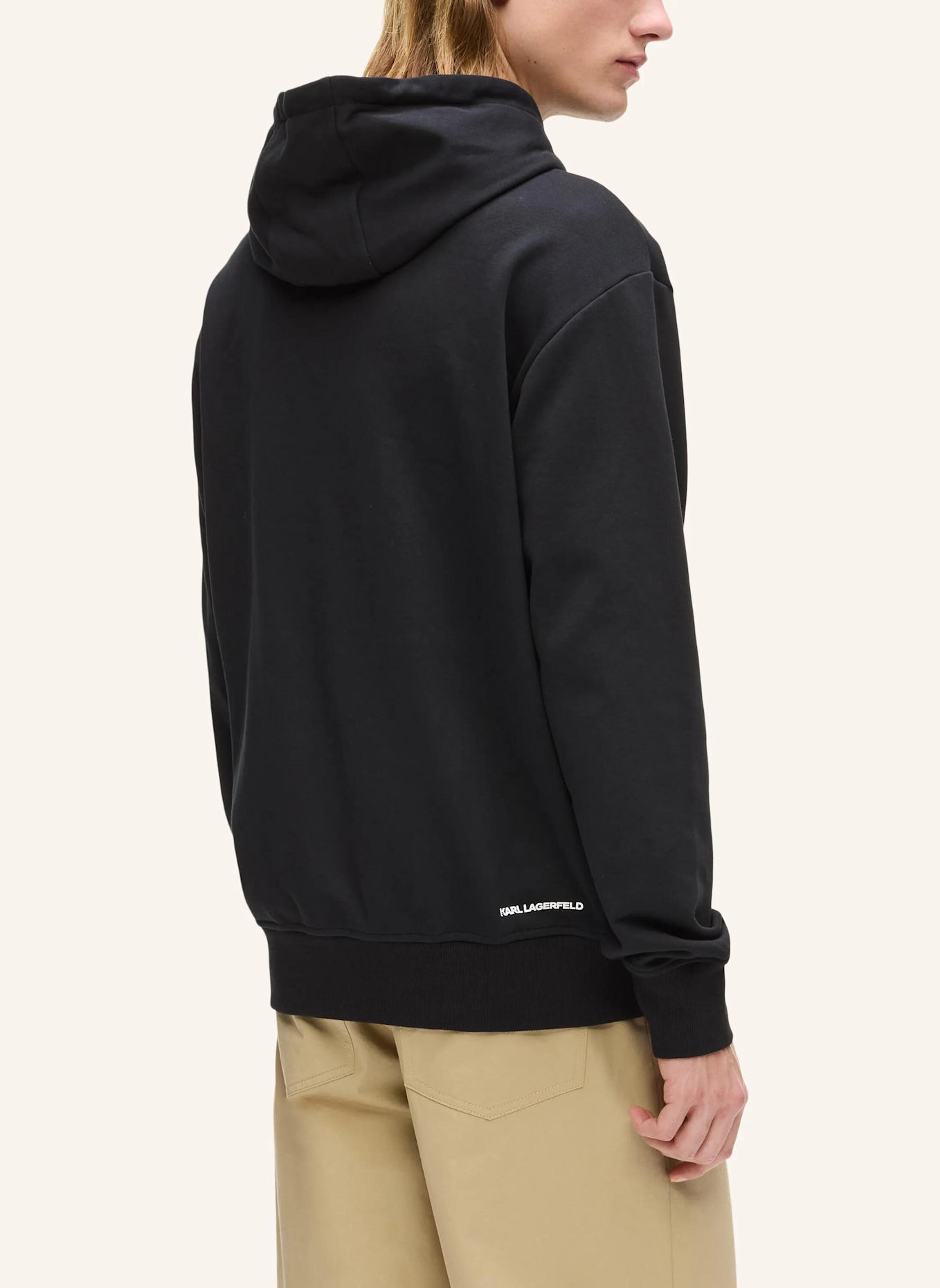 KARL LAGERFELD Hoodie: SCHWARZ