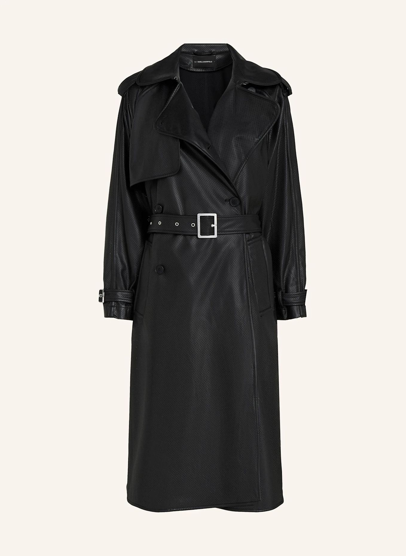 KARL LAGERFELD Mantel: SCHWARZ