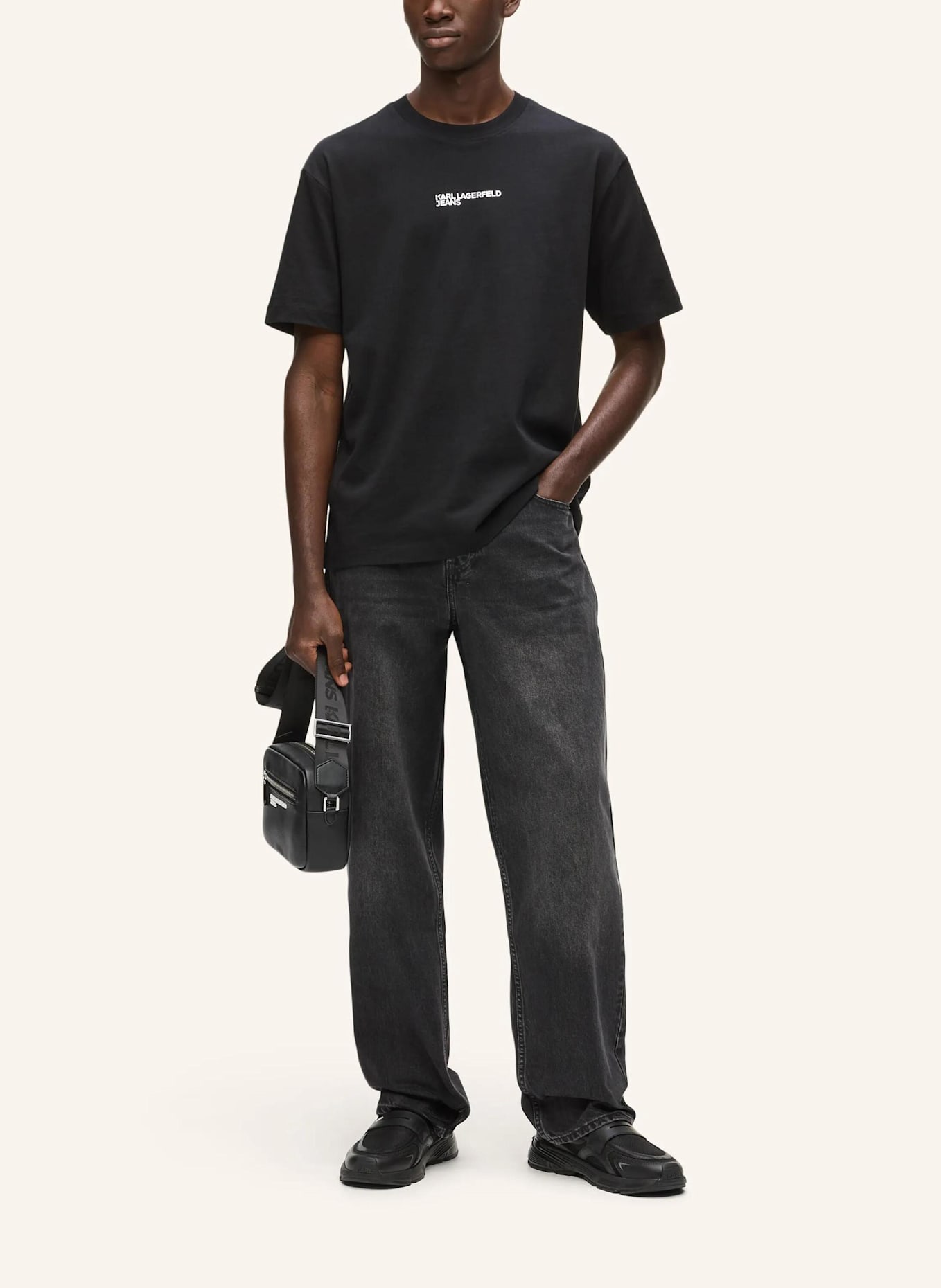 KARL LAGERFELD JEANS T-shirt: SCHWARZ