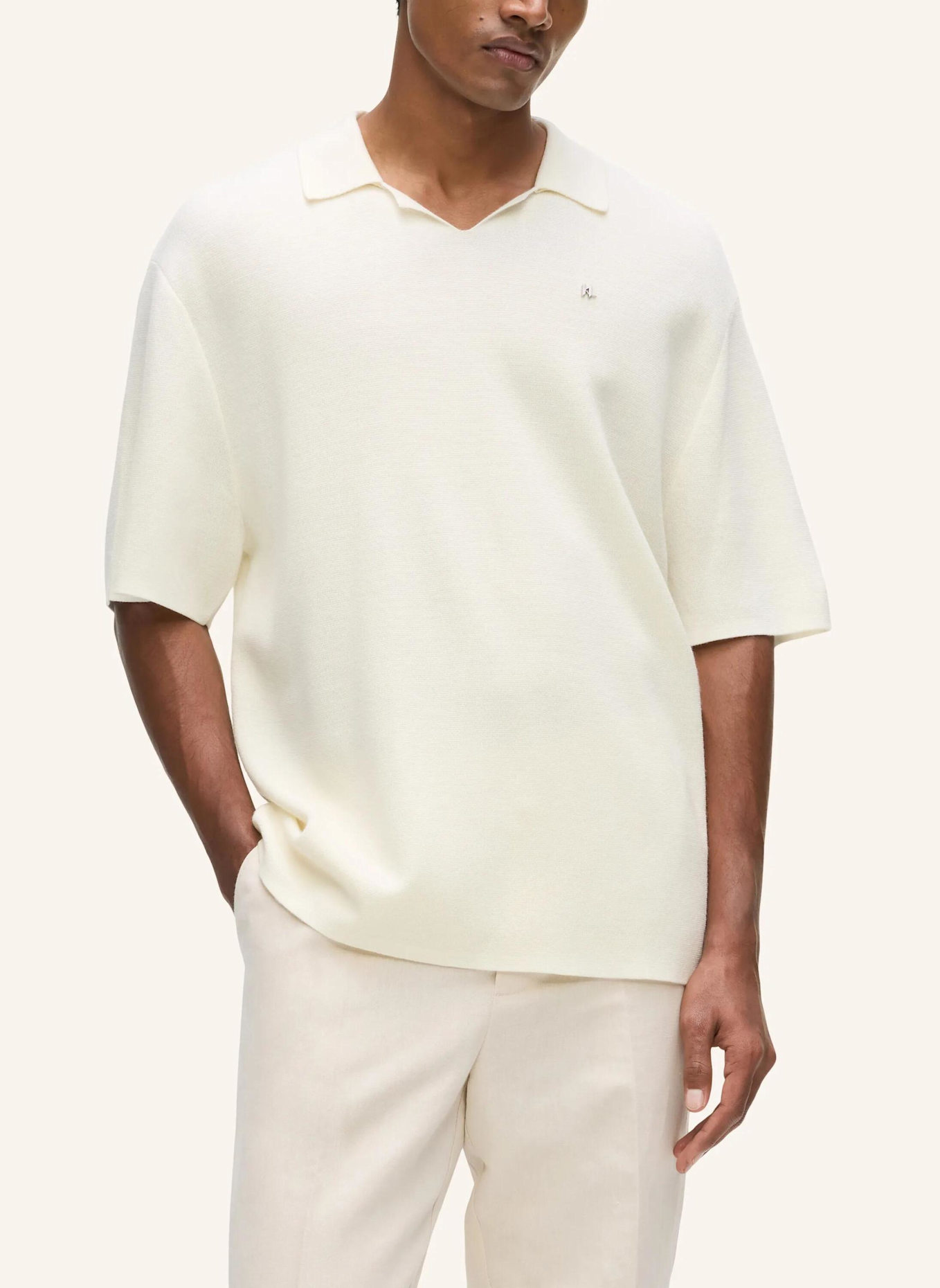 KARL LAGERFELD Poloshirt: BEIGE
