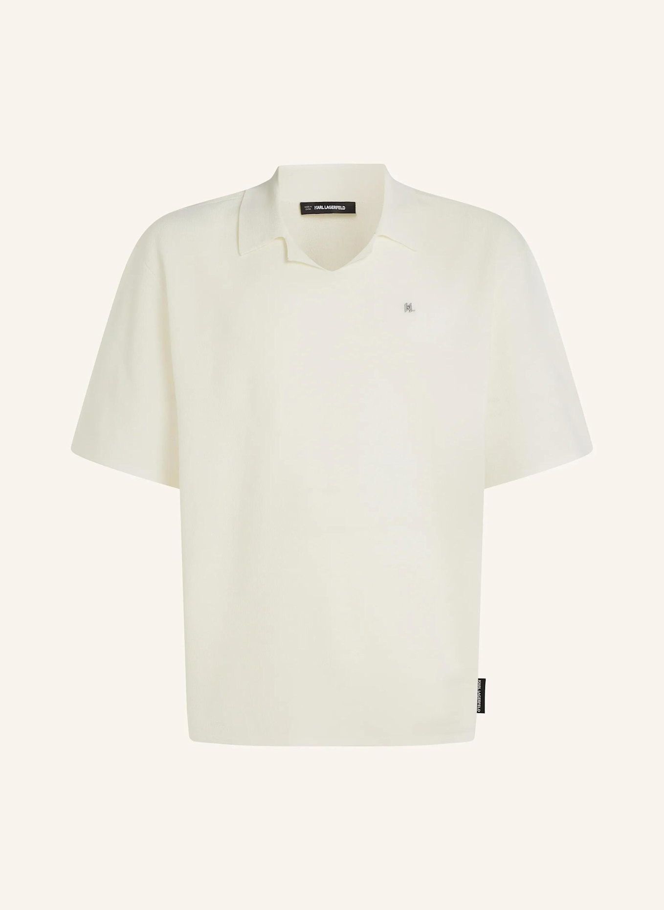 KARL LAGERFELD Poloshirt: BEIGE