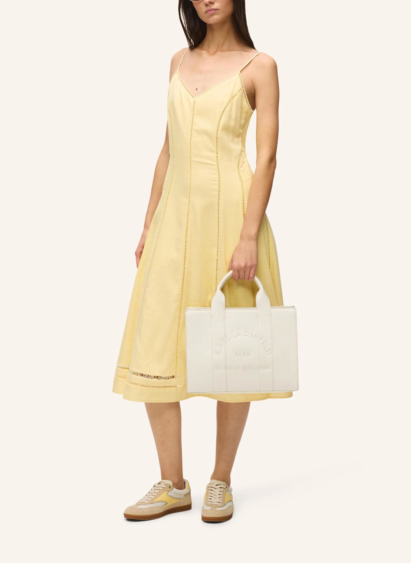 KARL LAGERFELD Handtasche: WEISS