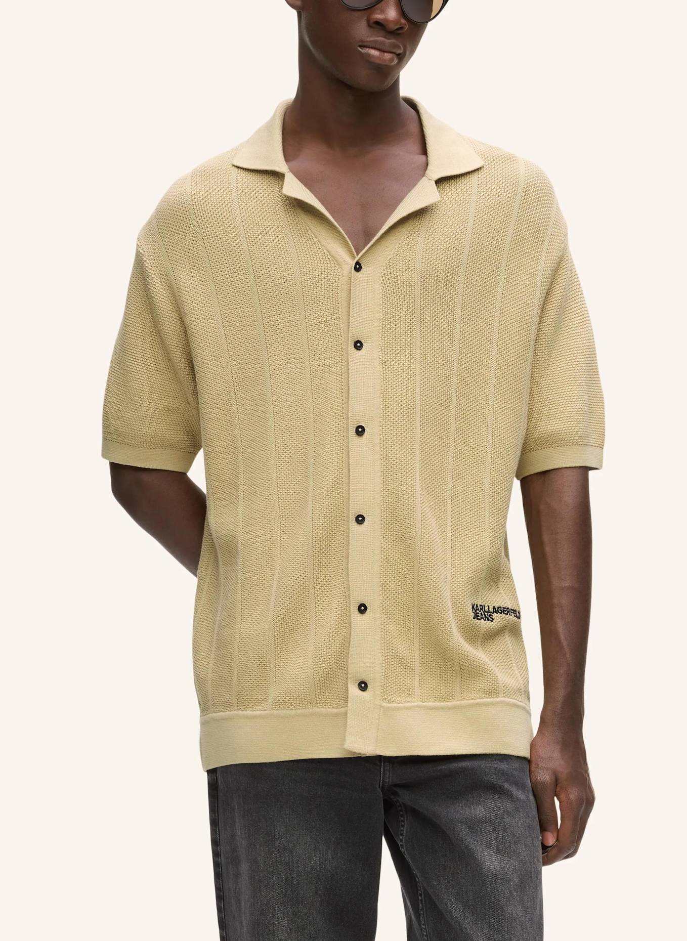 KARL LAGERFELD JEANS Poloshirt: BEIGE