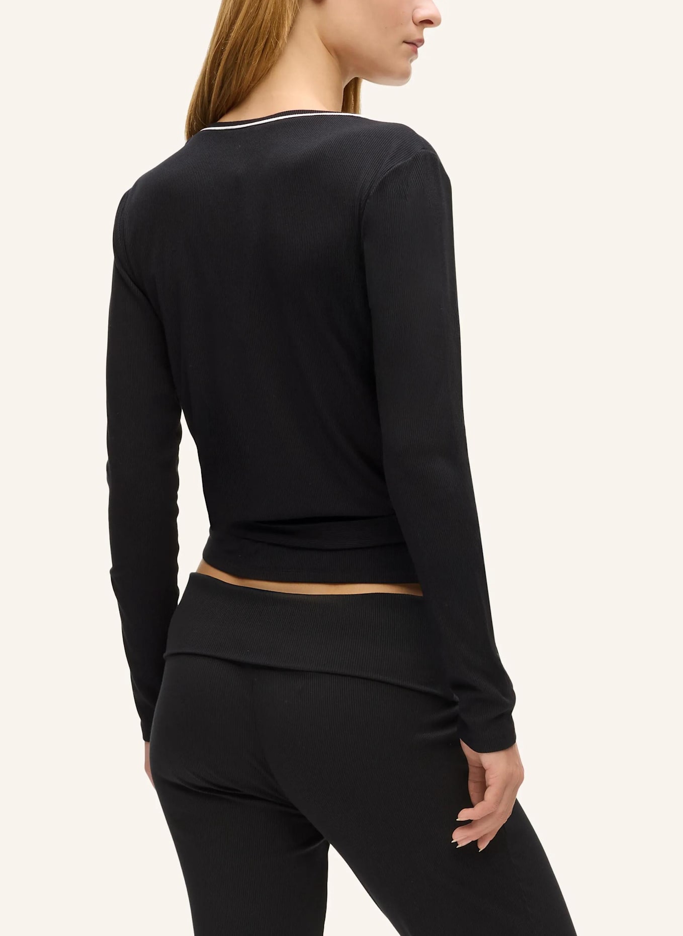 KARL LAGERFELD Top: SCHWARZ