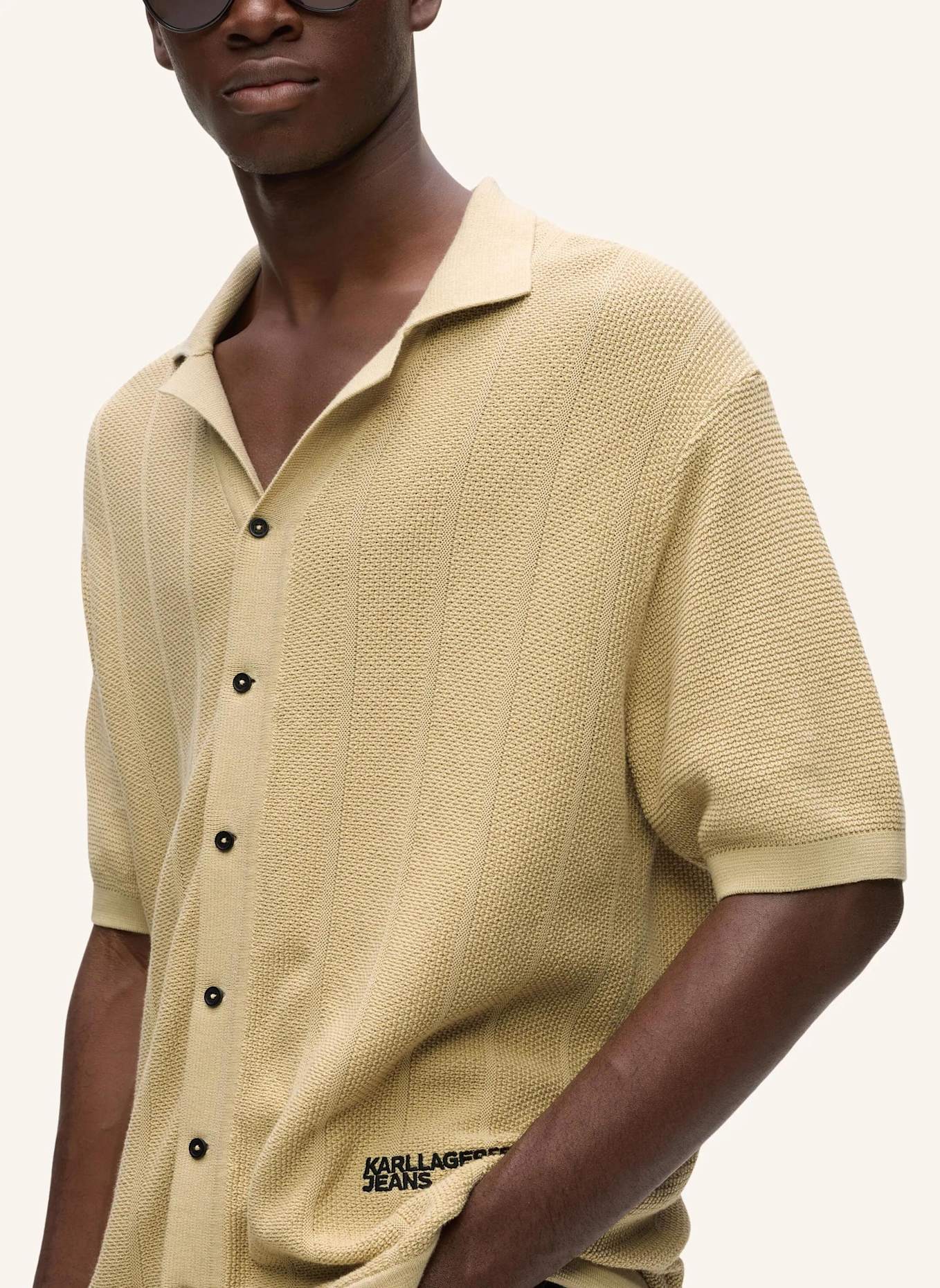 KARL LAGERFELD JEANS Poloshirt: BEIGE