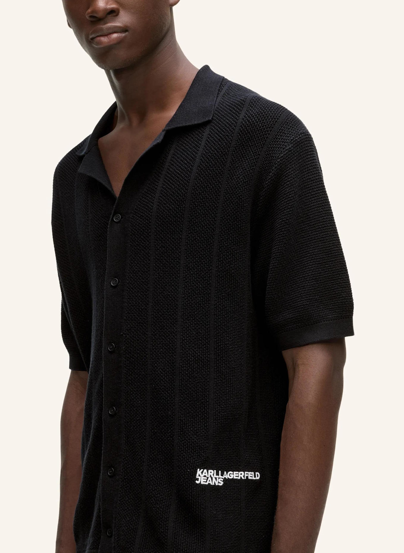 KARL LAGERFELD JEANS Poloshirt: SCHWARZ