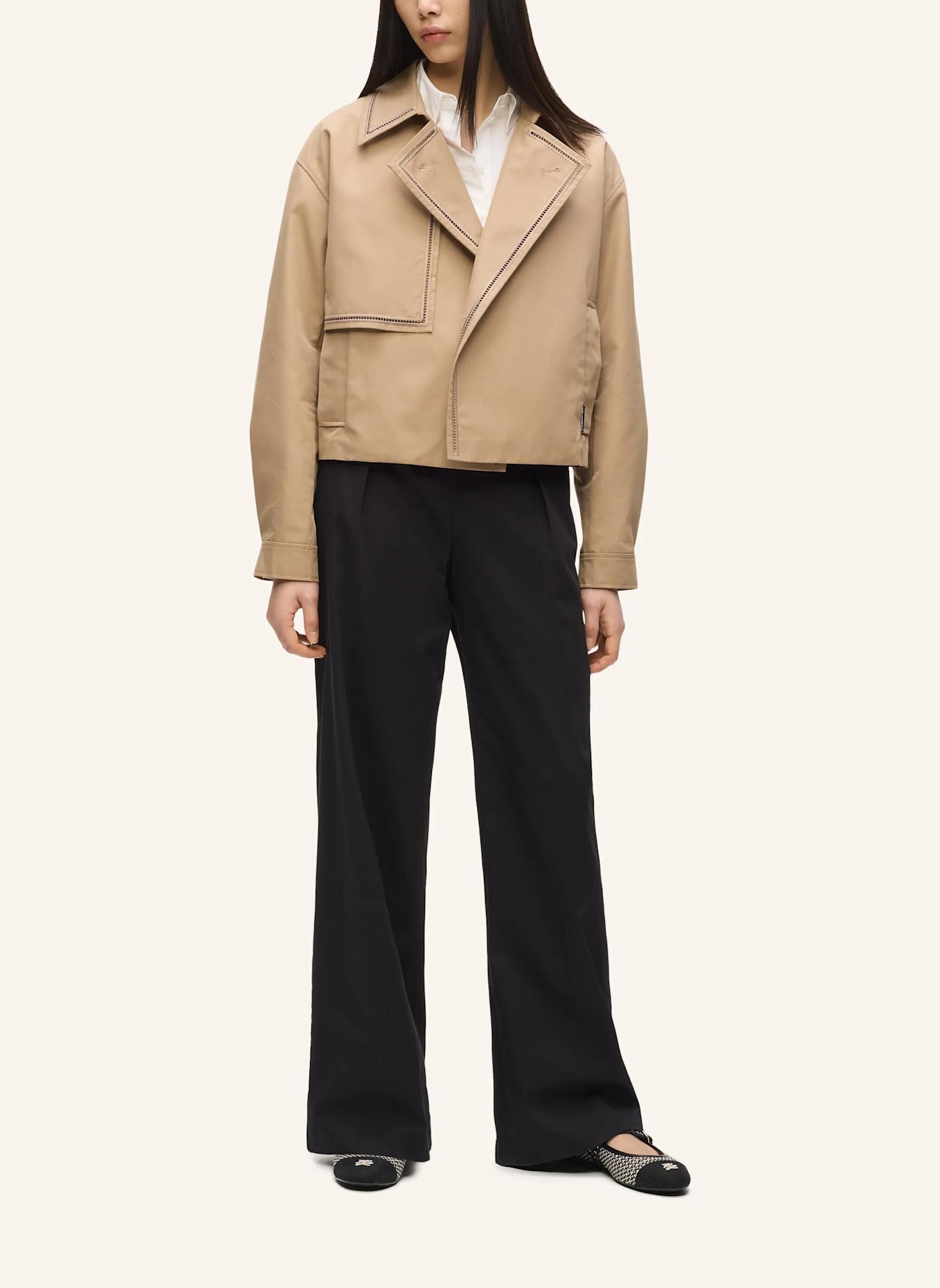 KARL LAGERFELD Mantel: BRAUN