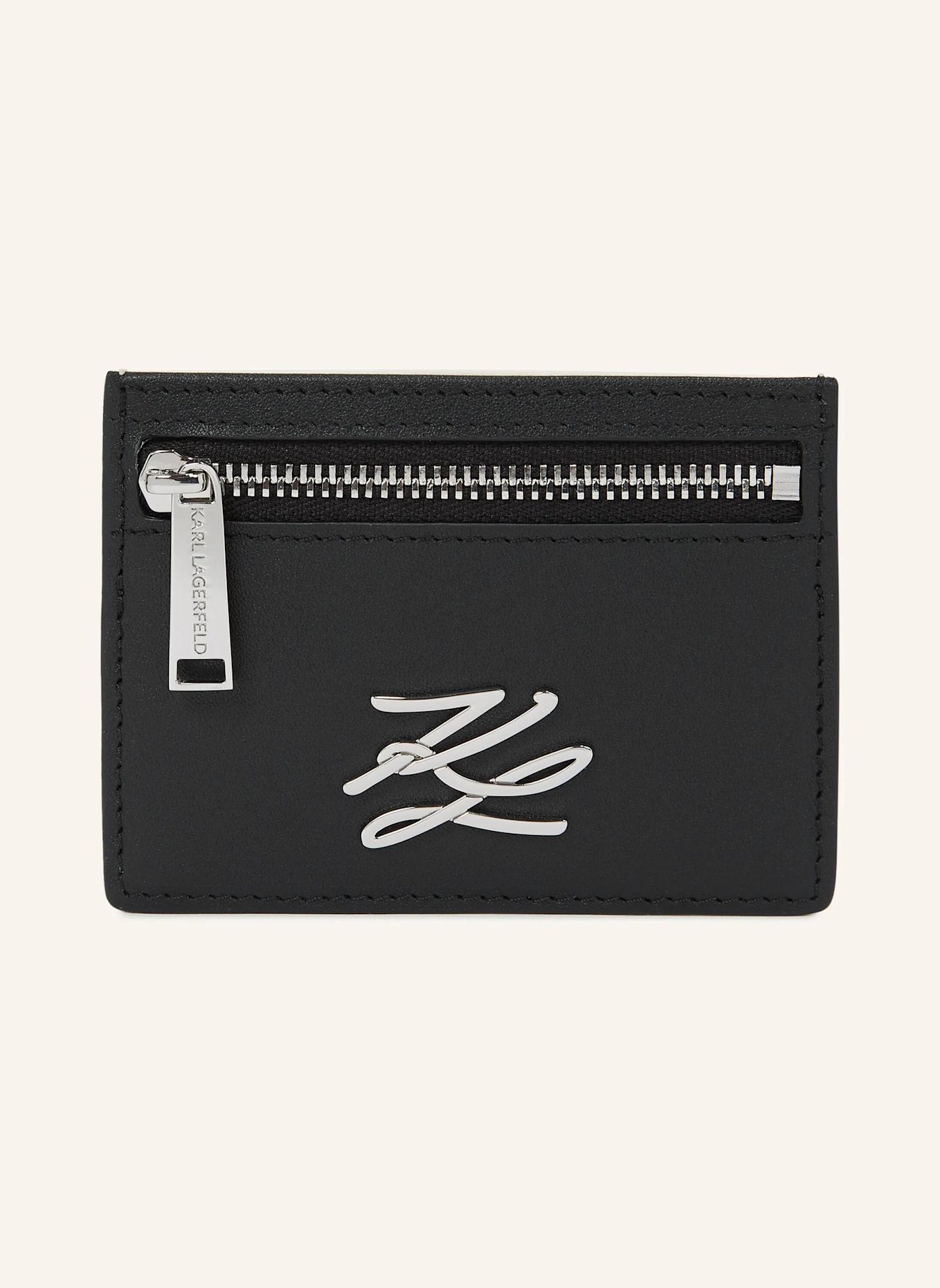 KARL LAGERFELD Kartenetui: SCHWARZ