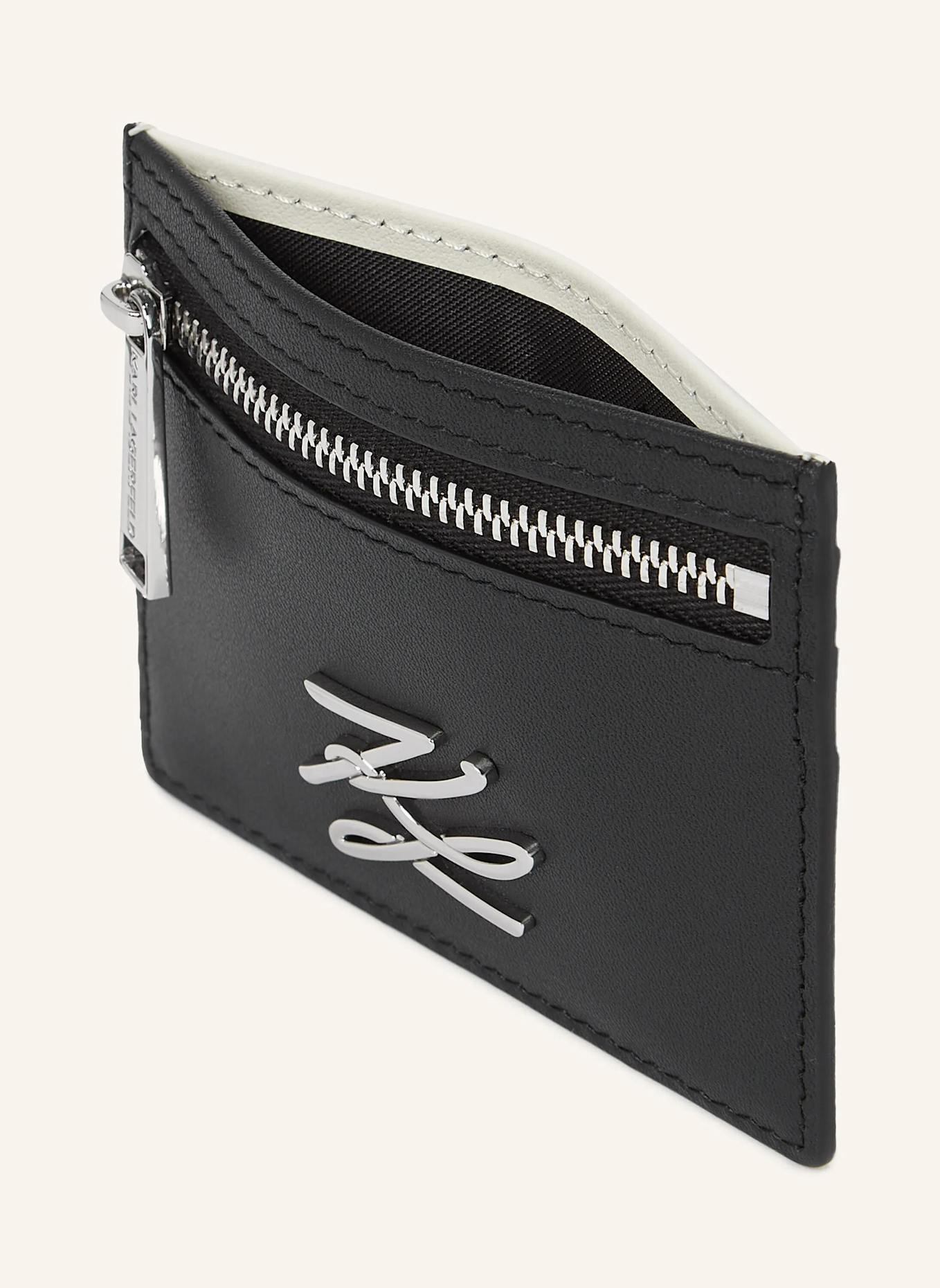 KARL LAGERFELD Kartenetui: SCHWARZ