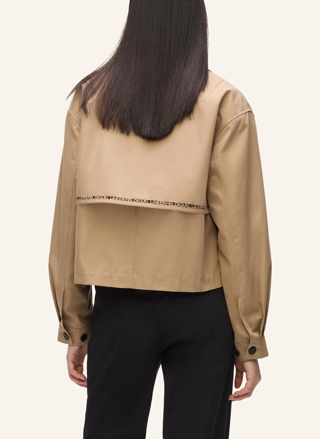 KARL LAGERFELD Mantel: BRAUN