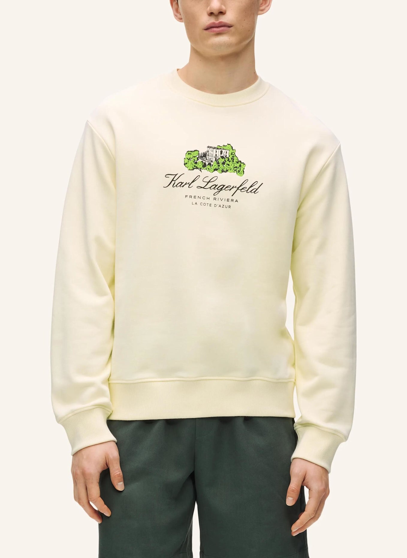 KARL LAGERFELD Sweatshirt: BEIGE