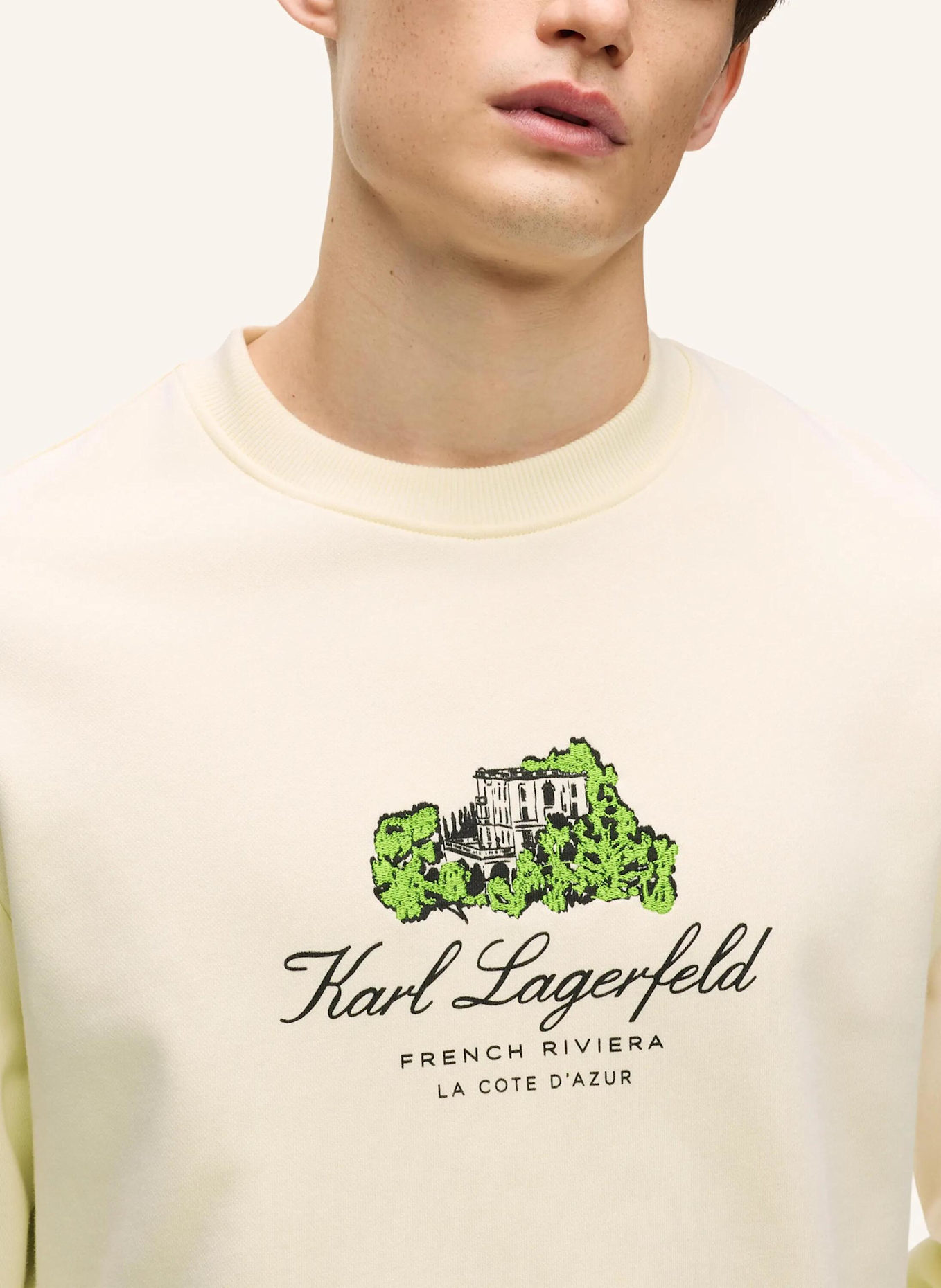 KARL LAGERFELD Sweatshirt: BEIGE