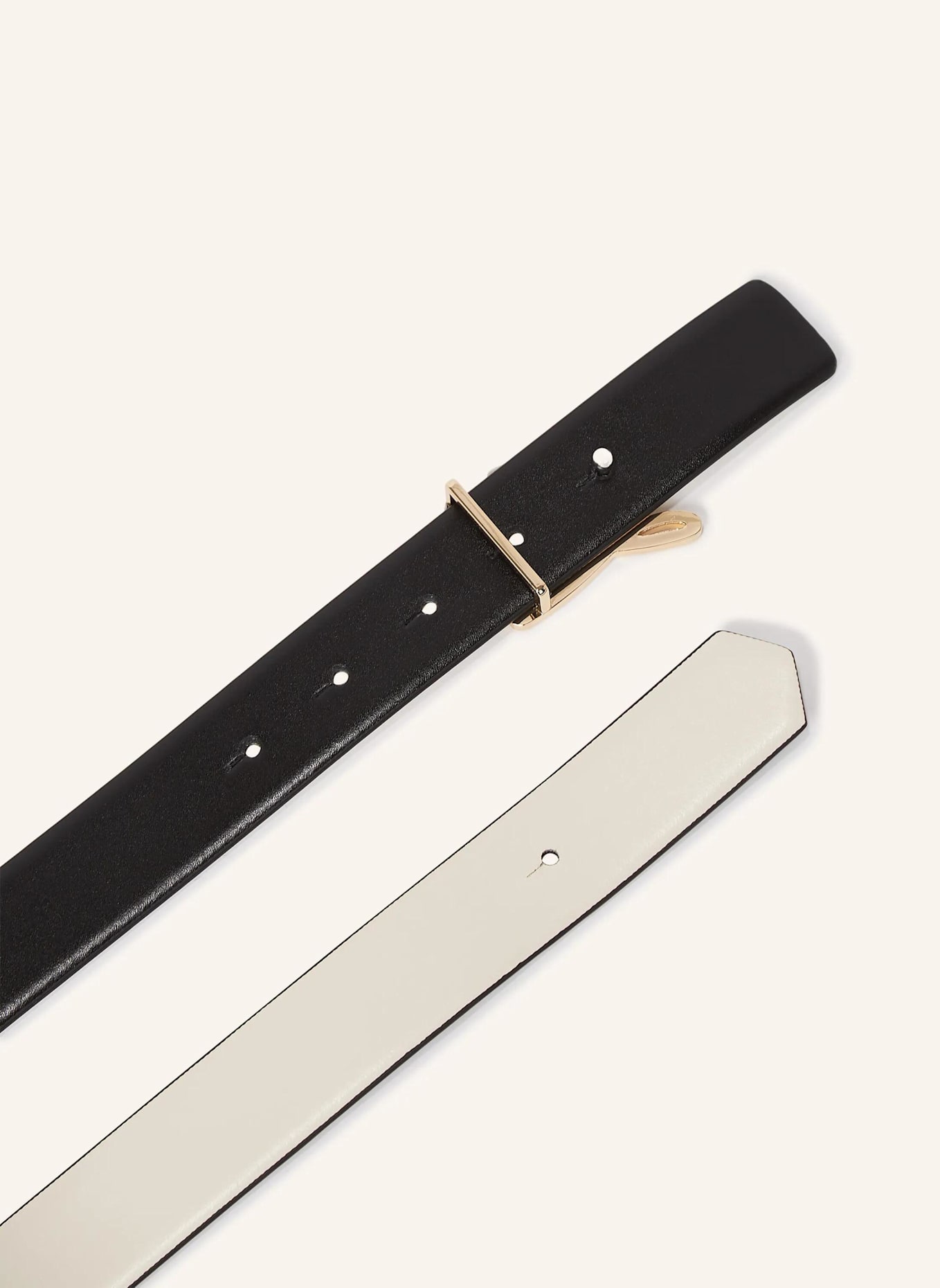 KARL LAGERFELD Gürtel: WEISS/ SCHWARZ