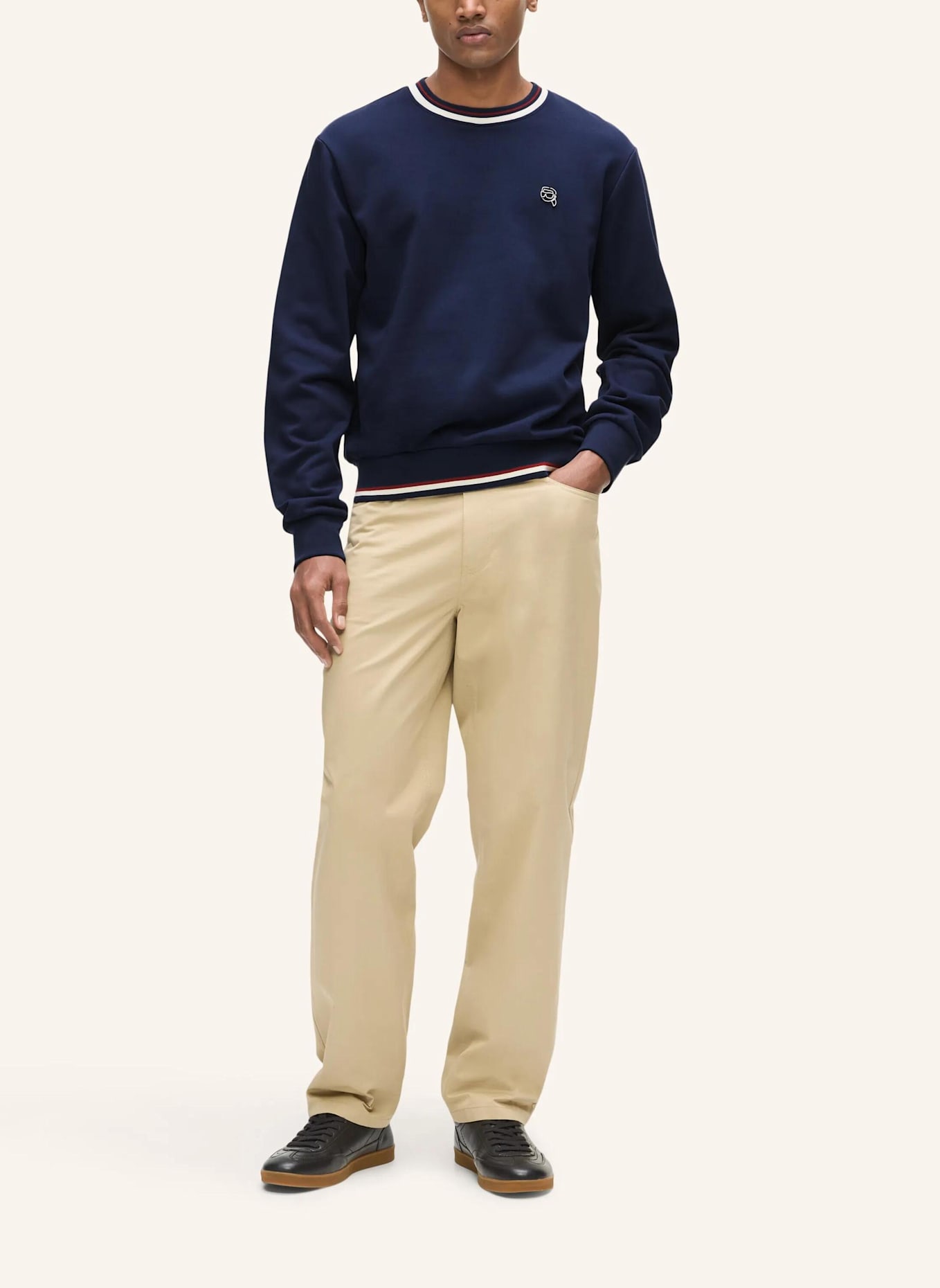 KARL LAGERFELD Sweatshirt: DUNKELBLAU