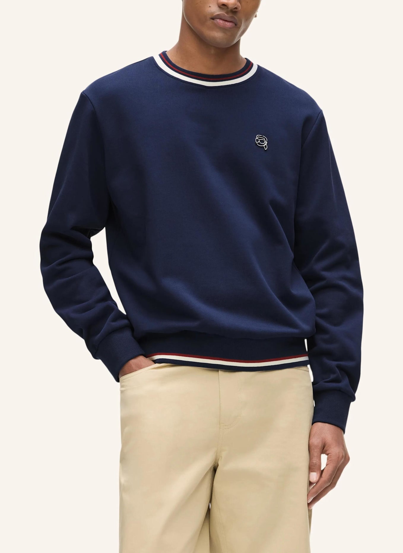 KARL LAGERFELD Sweatshirt: DUNKELBLAU