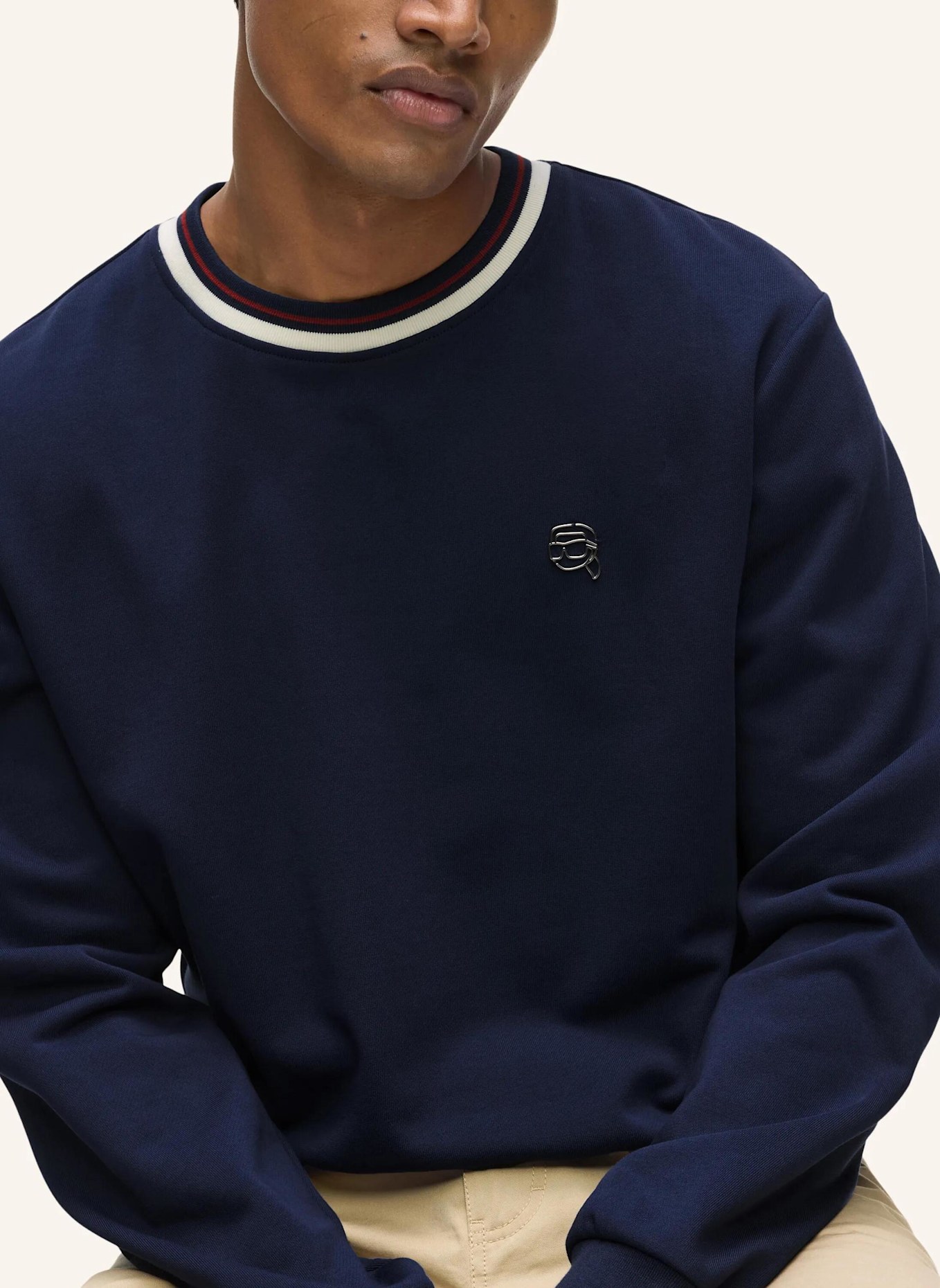 KARL LAGERFELD Sweatshirt: DUNKELBLAU