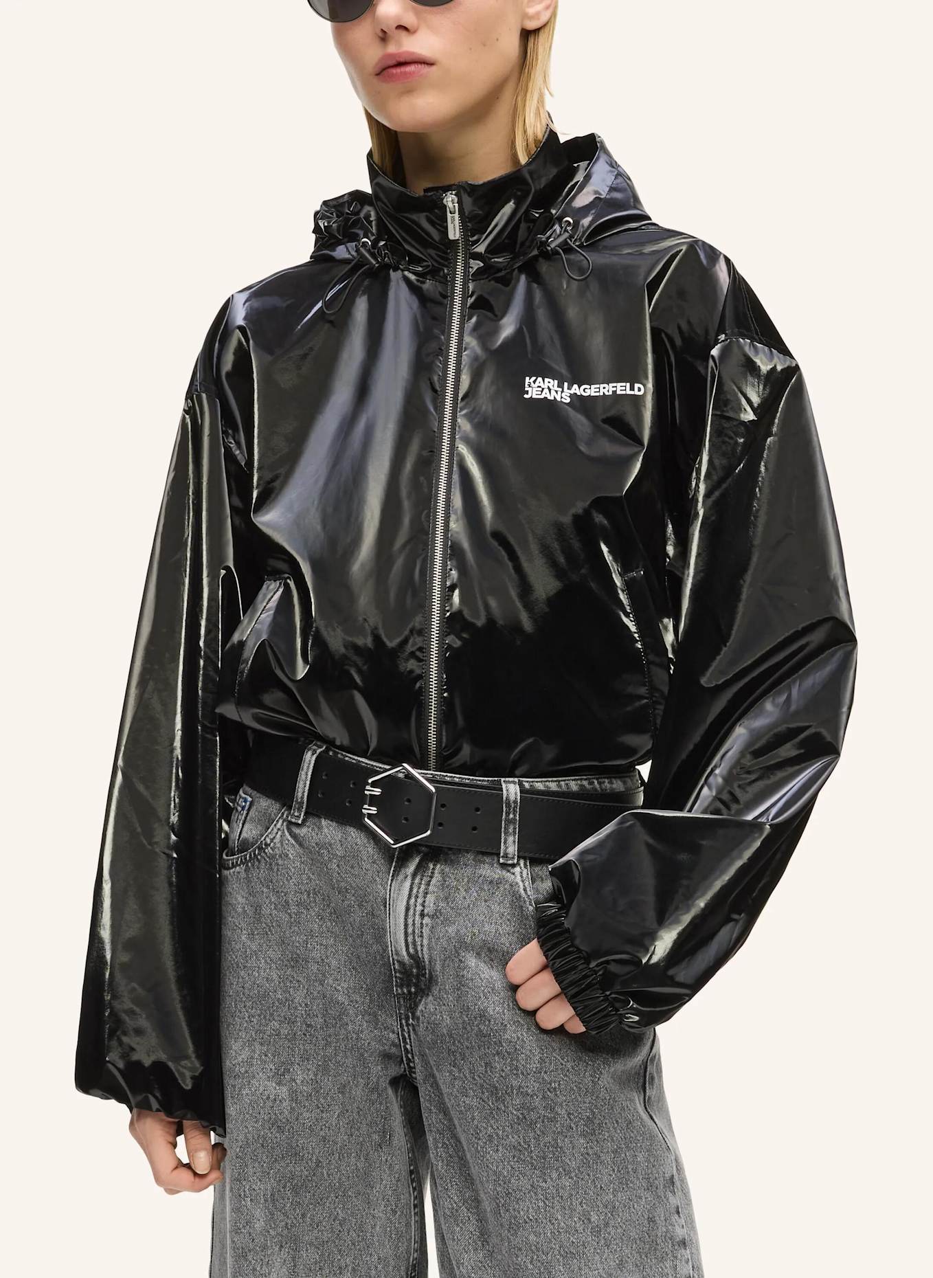 KARL LAGERFELD JEANS Jacke: SCHWARZ