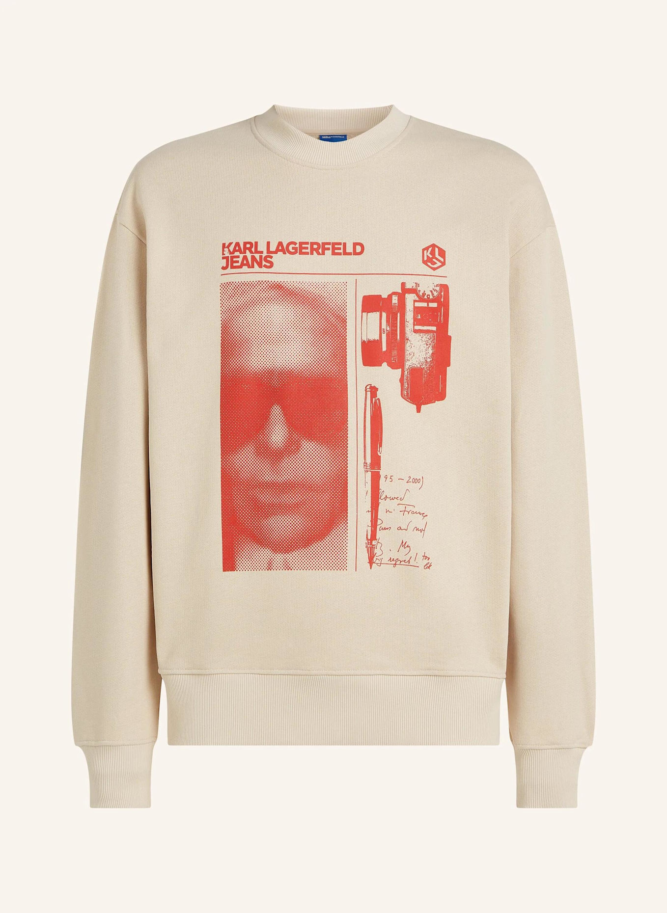 KARL LAGERFELD JEANS Sweatshirt: BEIGE