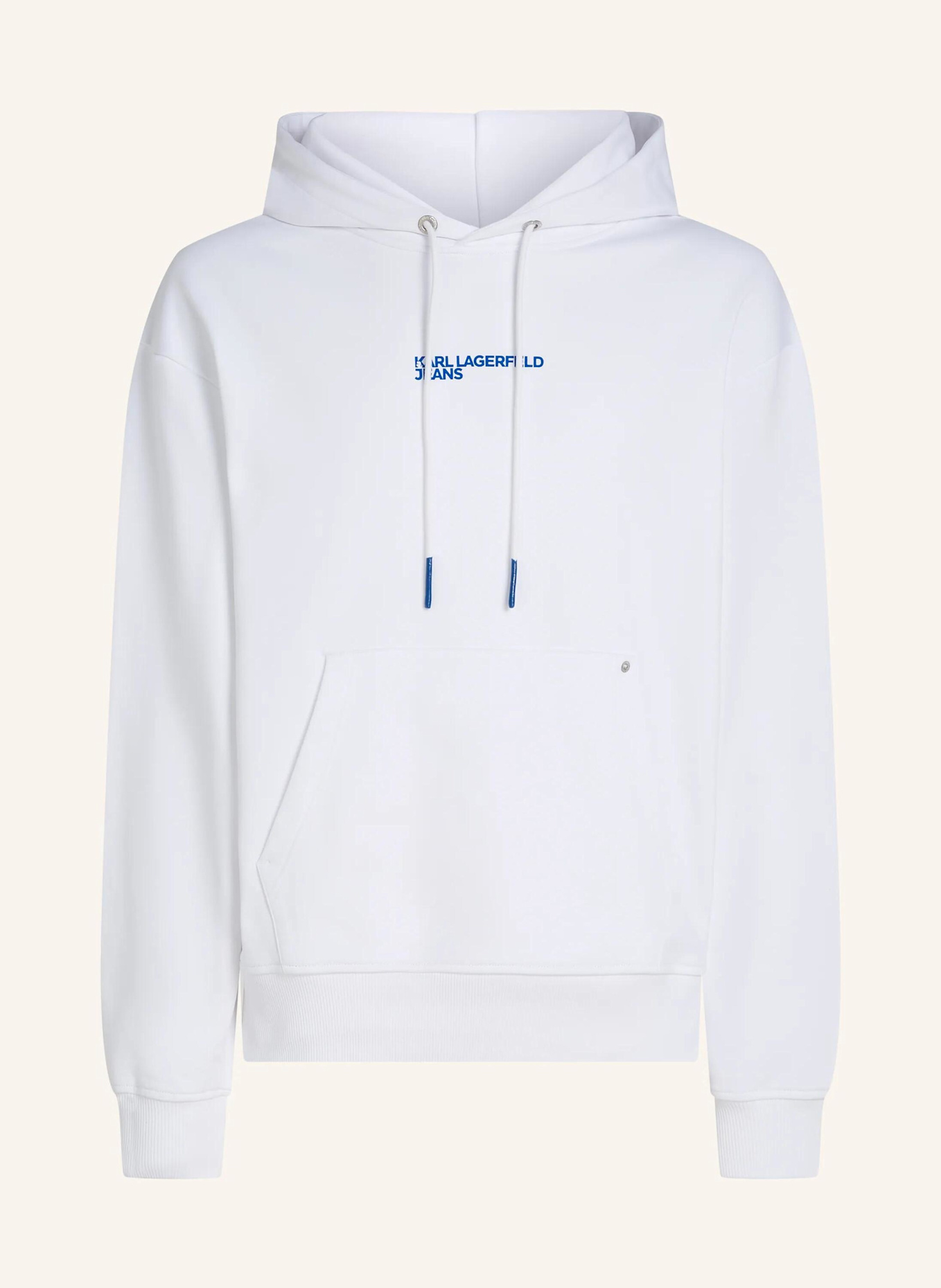 KARL LAGERFELD JEANS Hoodie: WEISS