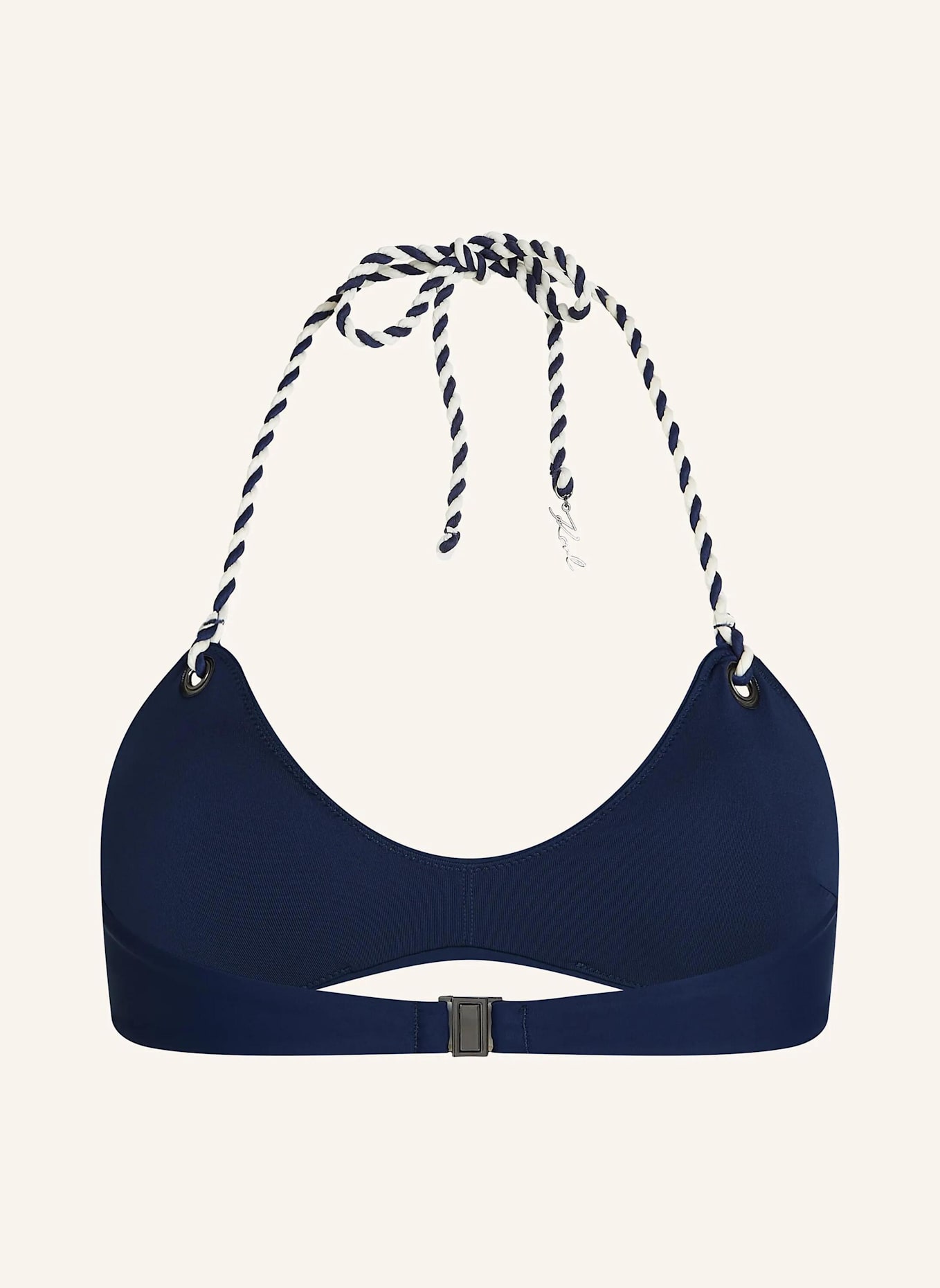 KARL LAGERFELD Bikini-Top: DUNKELBLAU