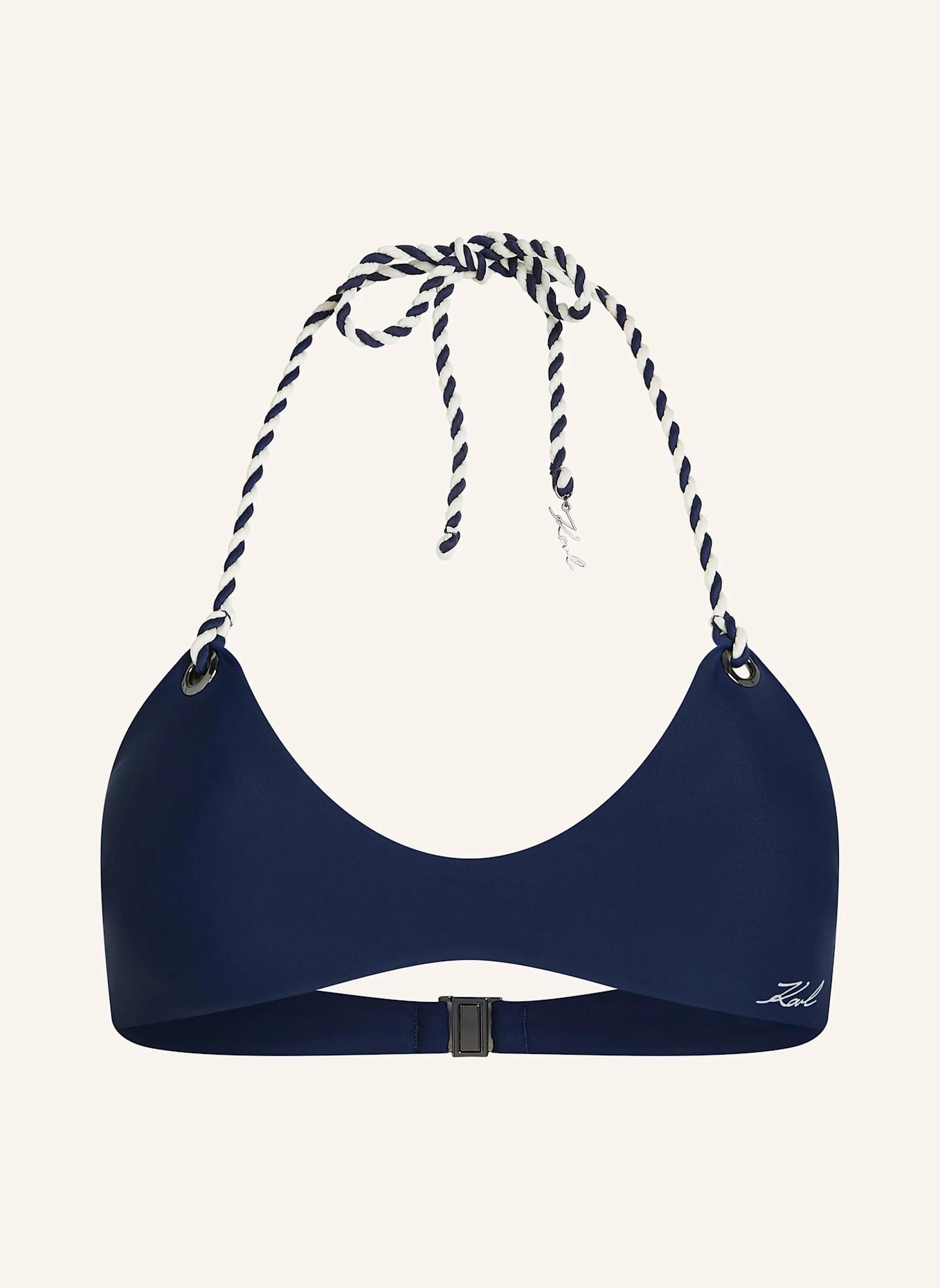 KARL LAGERFELD Bikini-Top: DUNKELBLAU