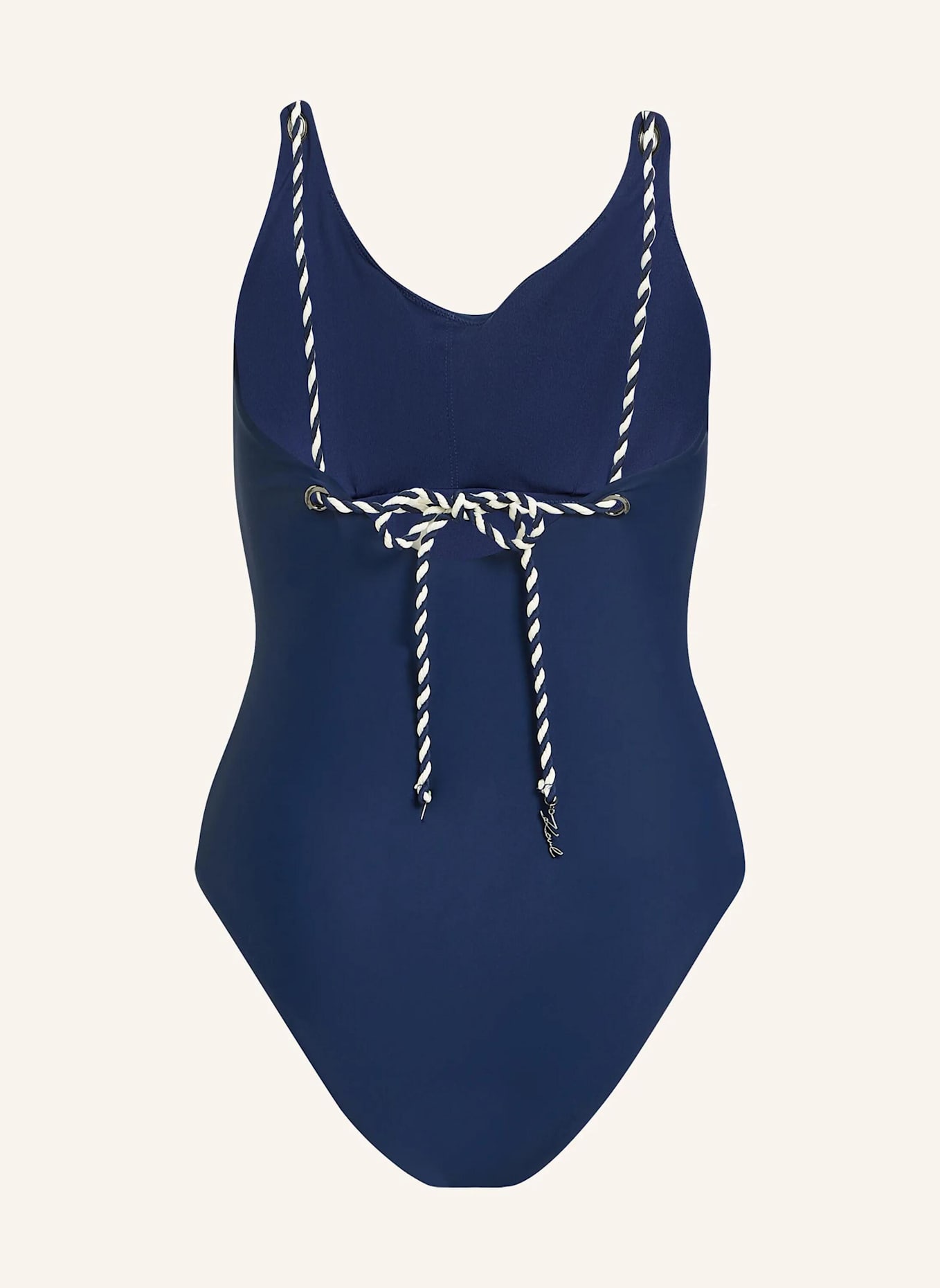 KARL LAGERFELD Badeanzug: DUNKELBLAU