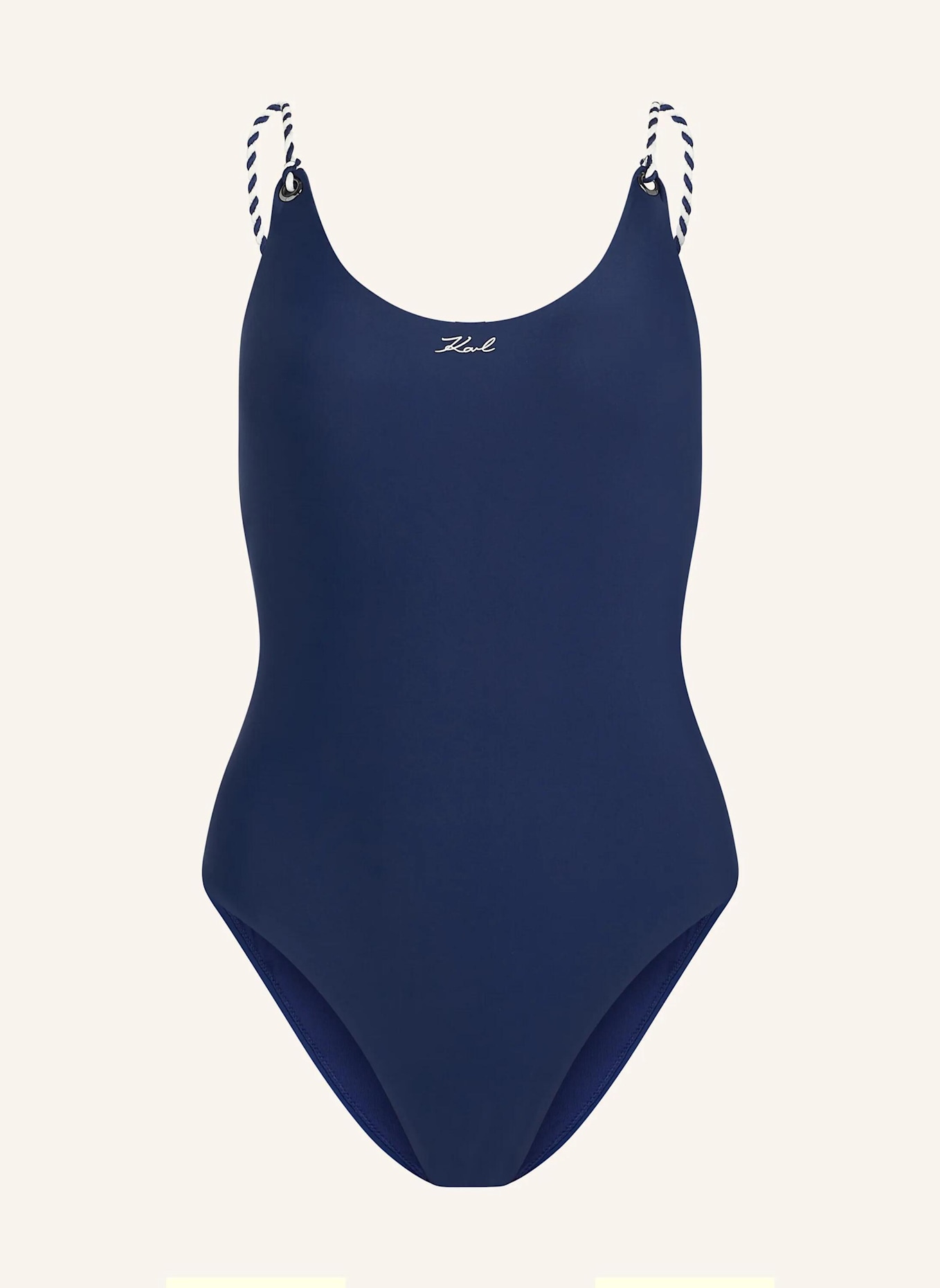 KARL LAGERFELD Badeanzug: DUNKELBLAU