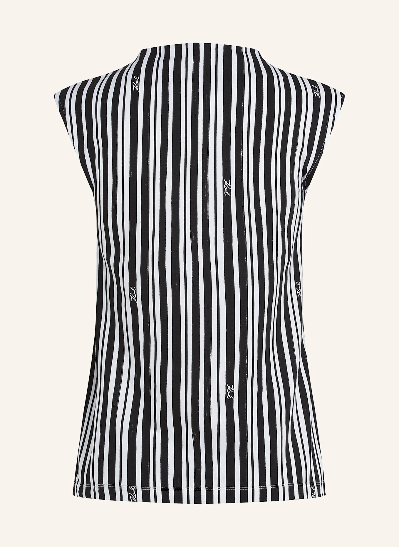 KARL LAGERFELD T-shirt: WEISS/ SCHWARZ