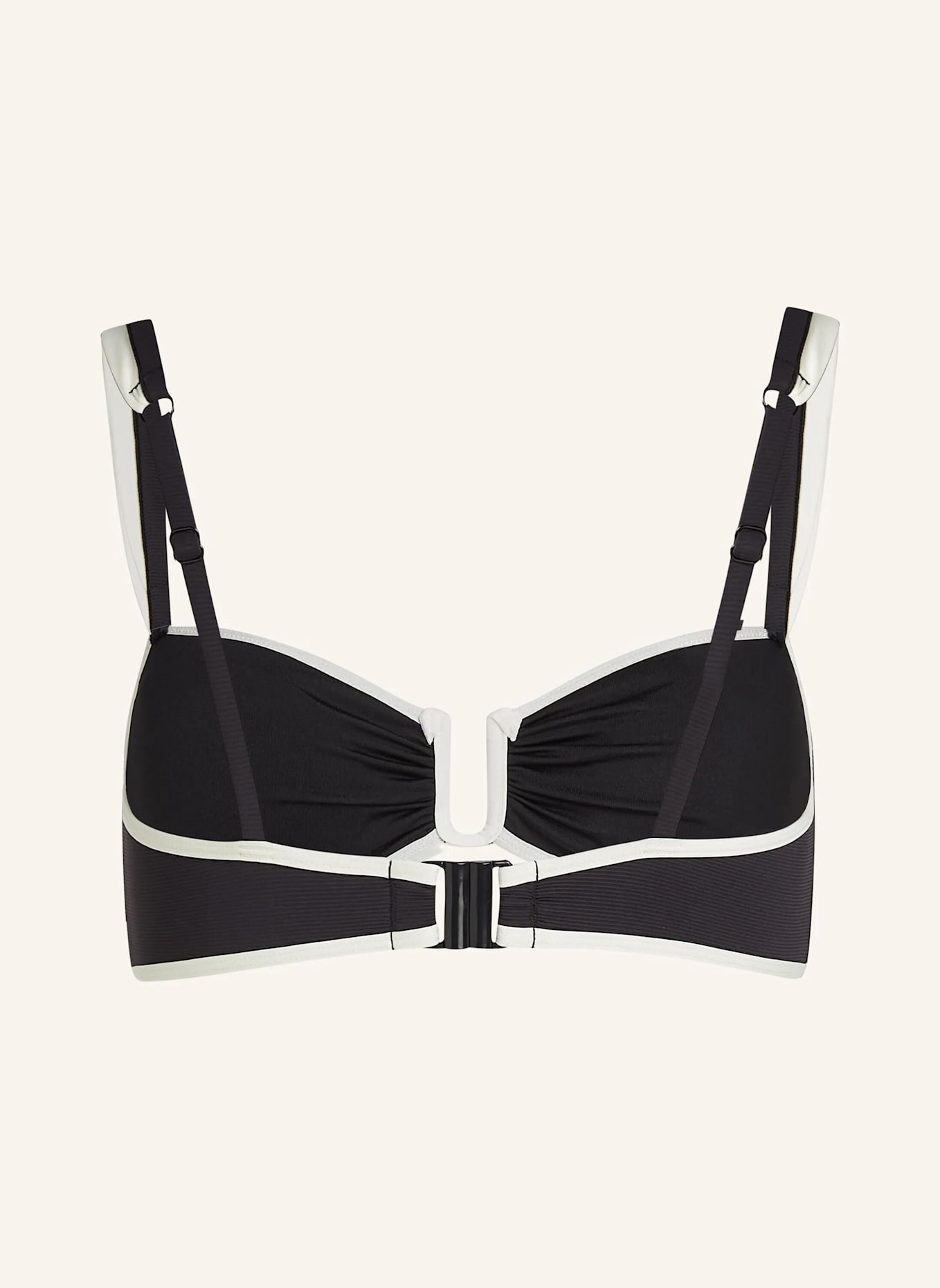 KARL LAGERFELD Bikini-Top: SCHWARZ