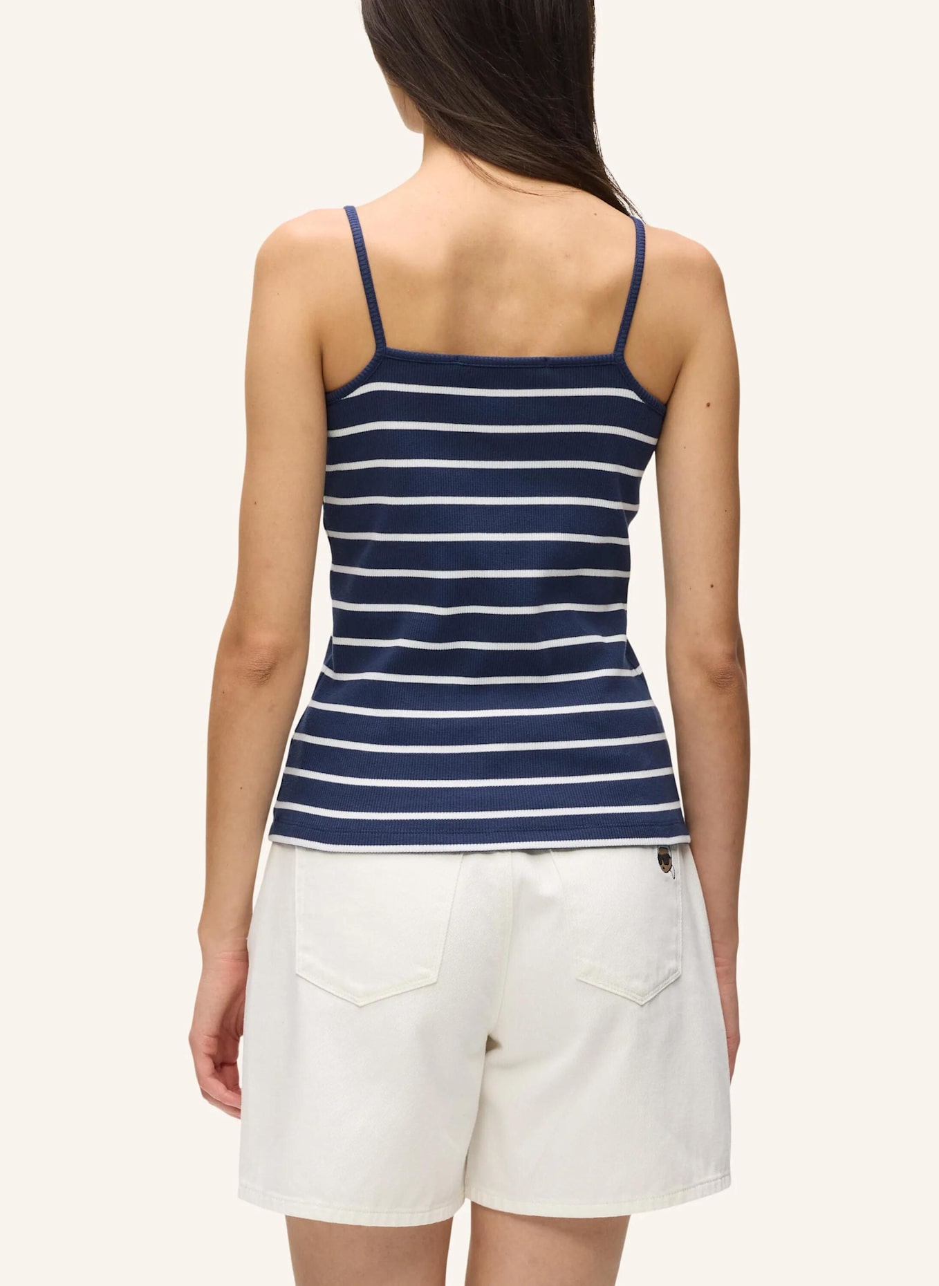 KARL LAGERFELD Unterhemd: DUNKELBLAU/ WEISS