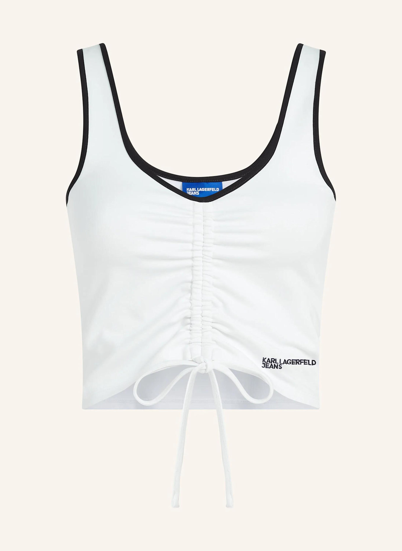 KARL LAGERFELD JEANS Top: WEISS