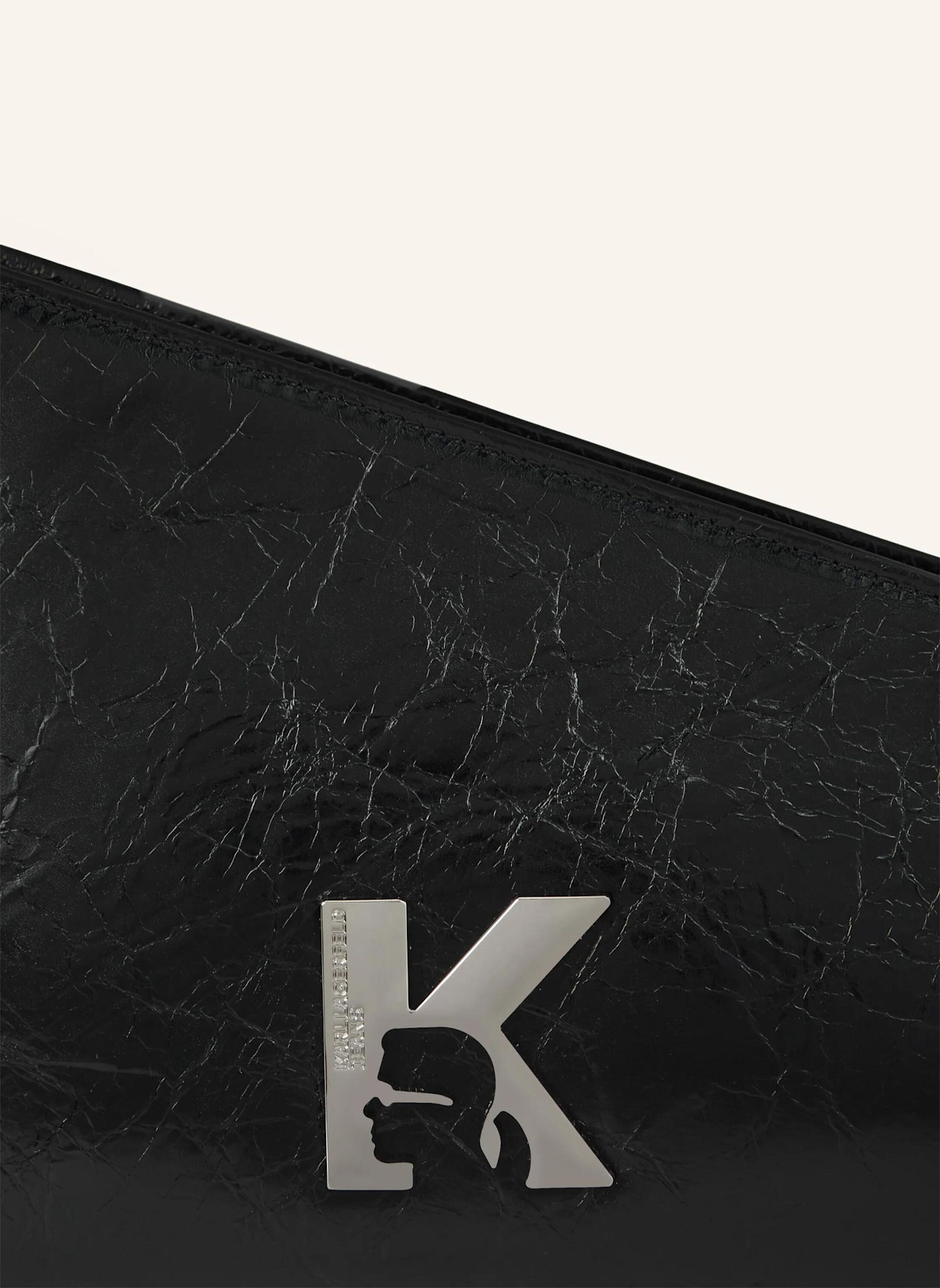 KARL LAGERFELD JEANS Schultertasche: SCHWARZ