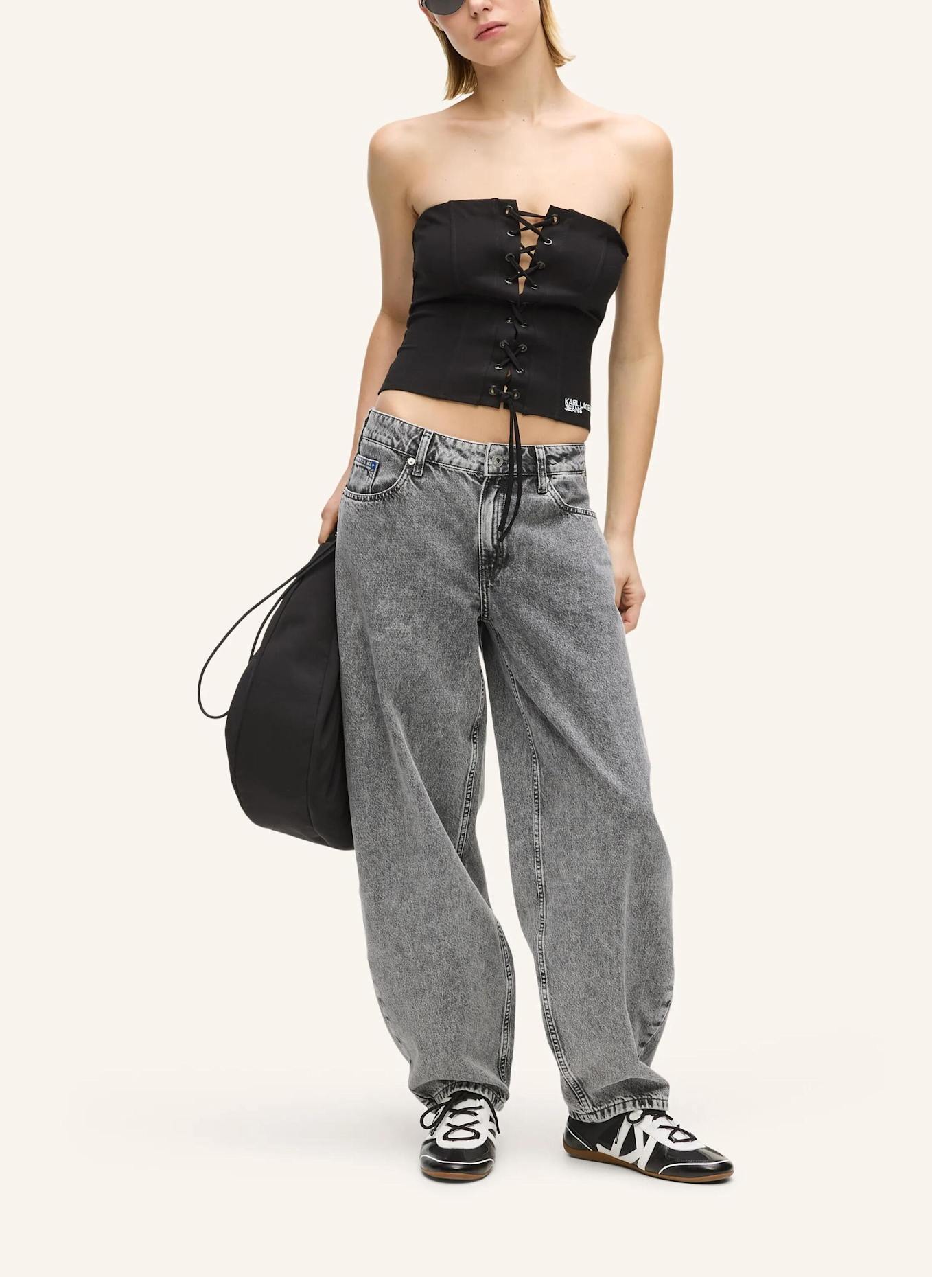 KARL LAGERFELD JEANS Top: SCHWARZ