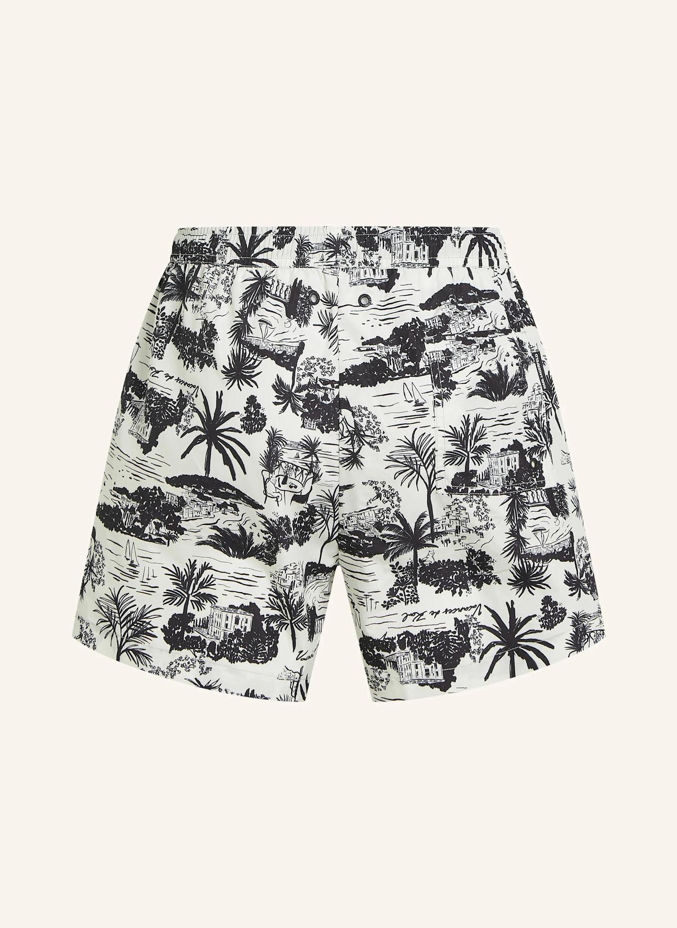 KARL LAGERFELD Bikini-Hose: BEIGE/ SCHWARZ