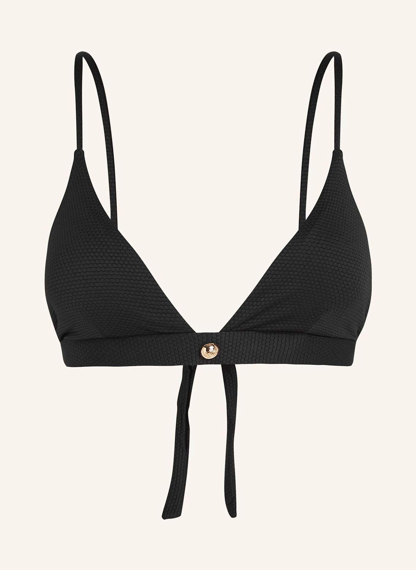 KARL LAGERFELD Bikini-Top: SCHWARZ