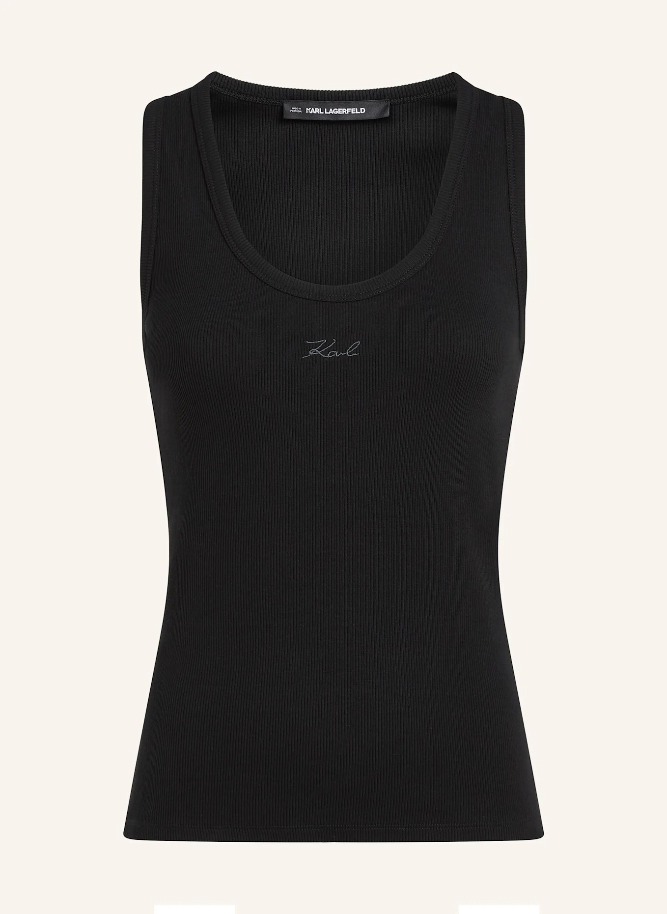 KARL LAGERFELD Unterhemd: SCHWARZ