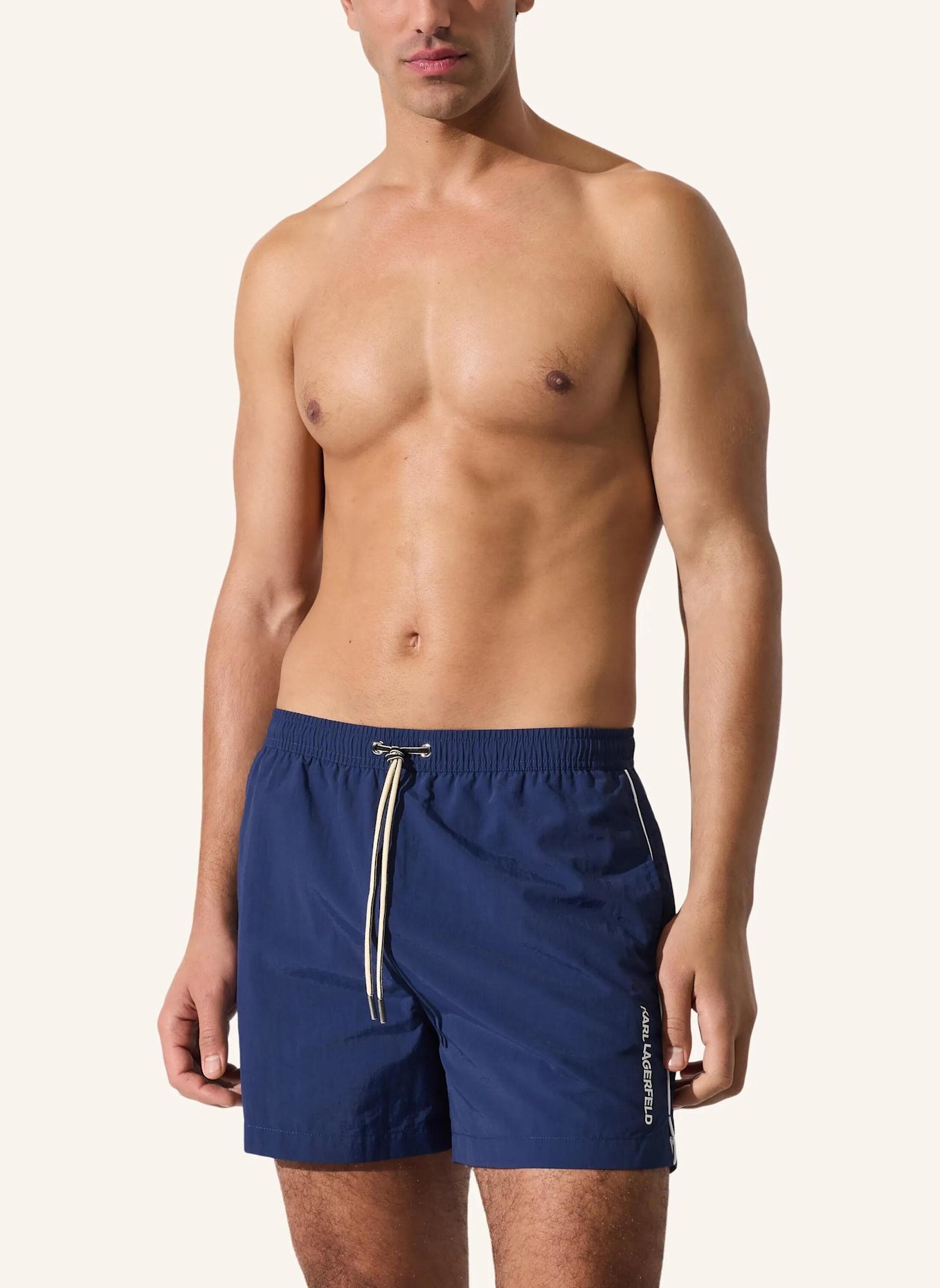 KARL LAGERFELD Bikini-Hose: DUNKELBLAU