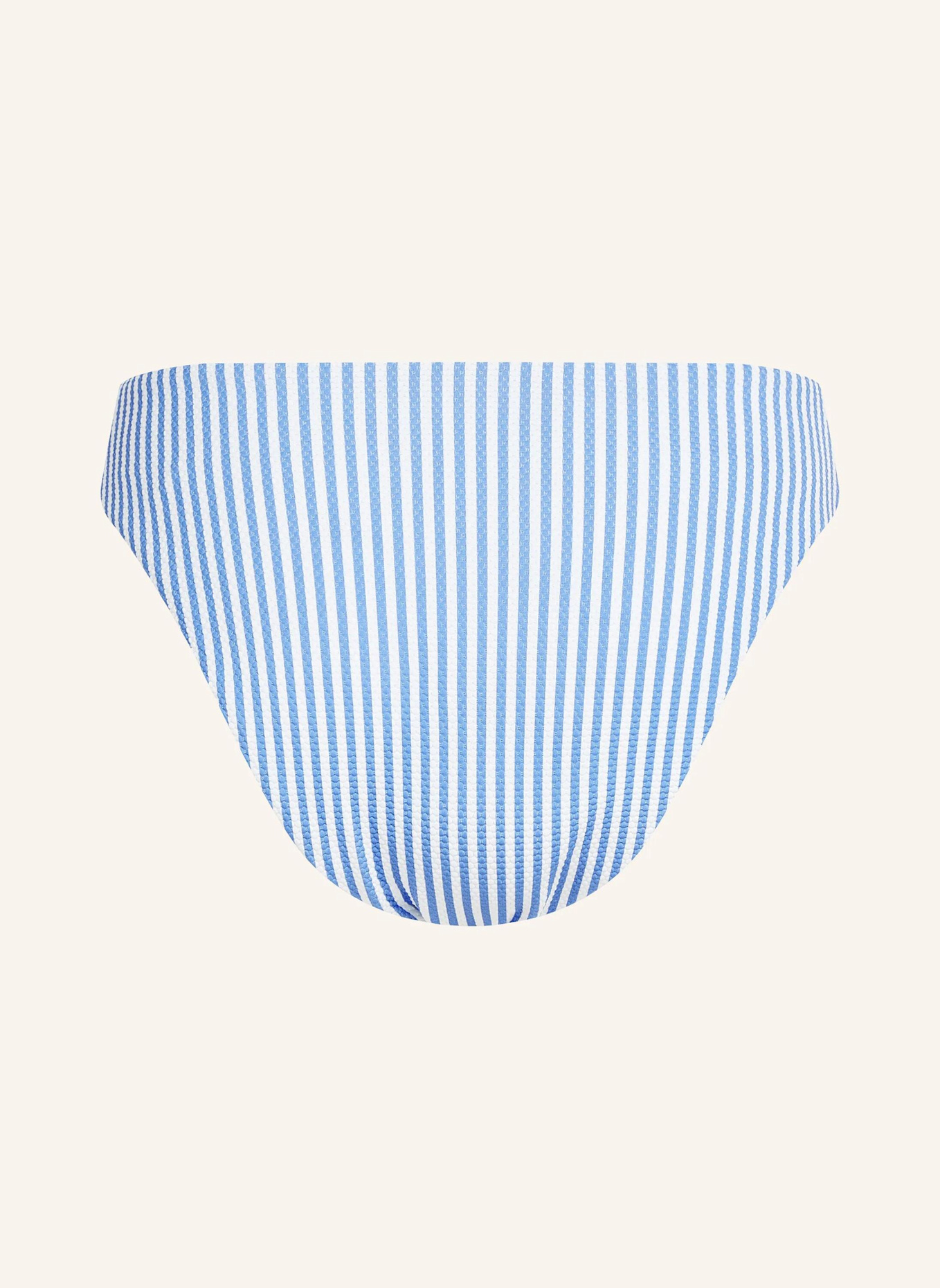 KARL LAGERFELD Bikini-Hose: BLAU/ WEISS