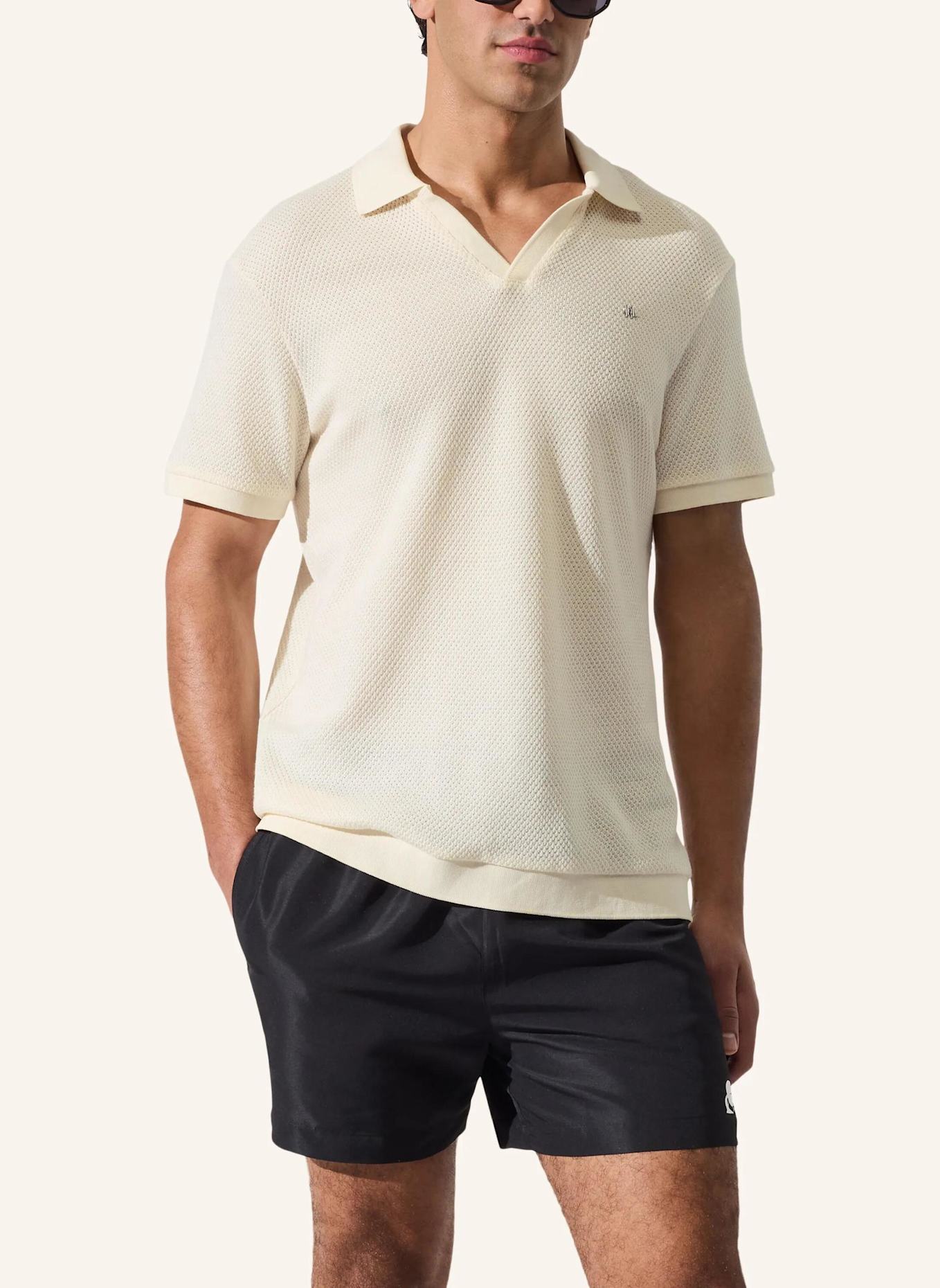 KARL LAGERFELD Poloshirt: BEIGE