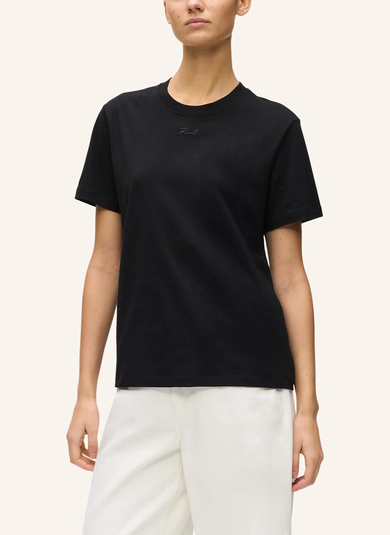 KARL LAGERFELD T-shirt: SCHWARZ