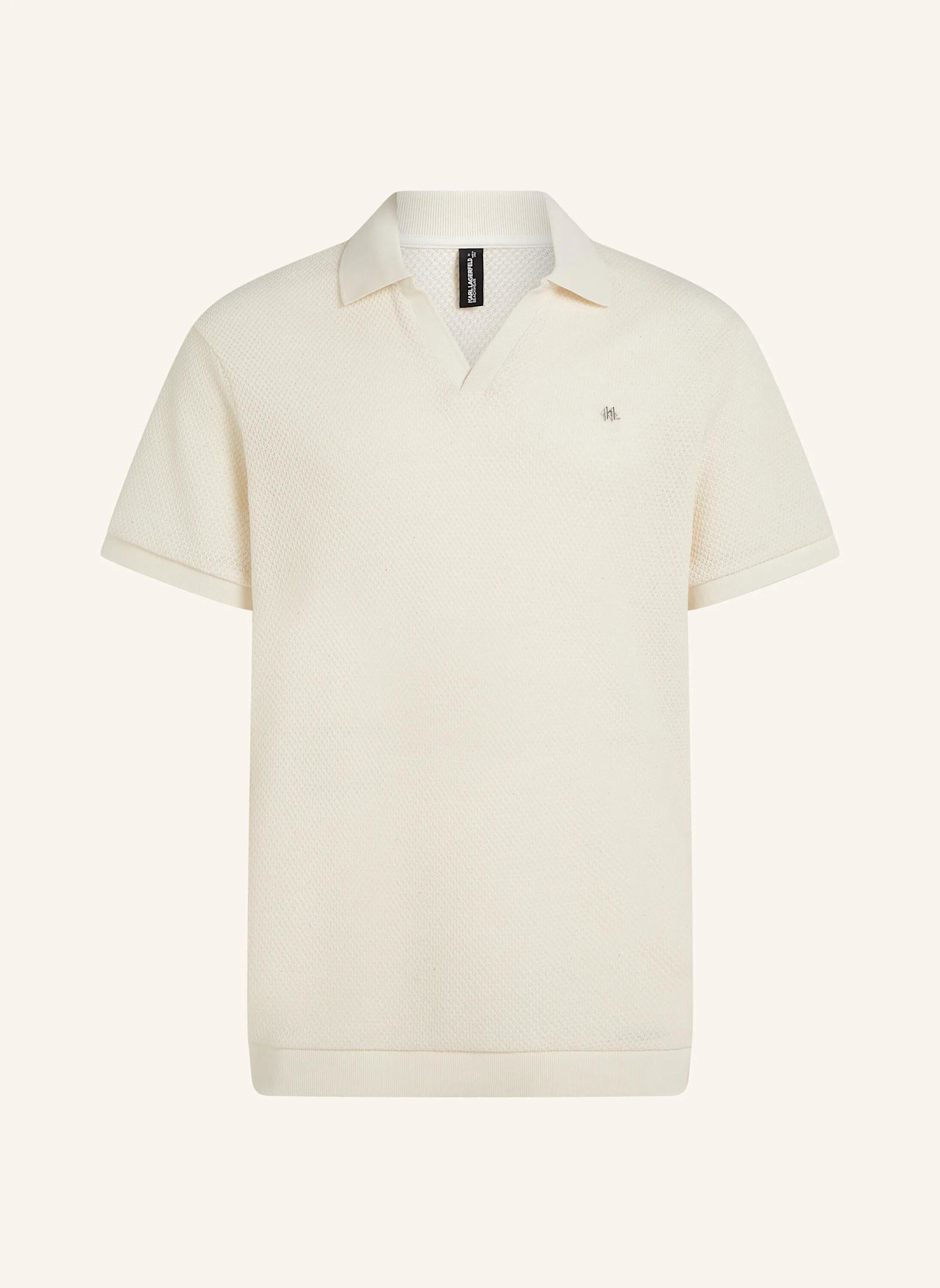 KARL LAGERFELD Poloshirt: BEIGE