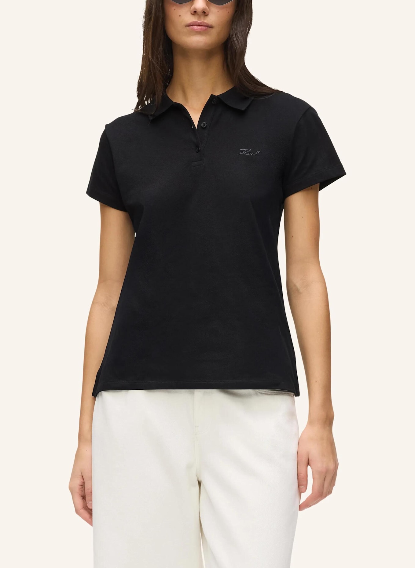 KARL LAGERFELD T-shirt: SCHWARZ