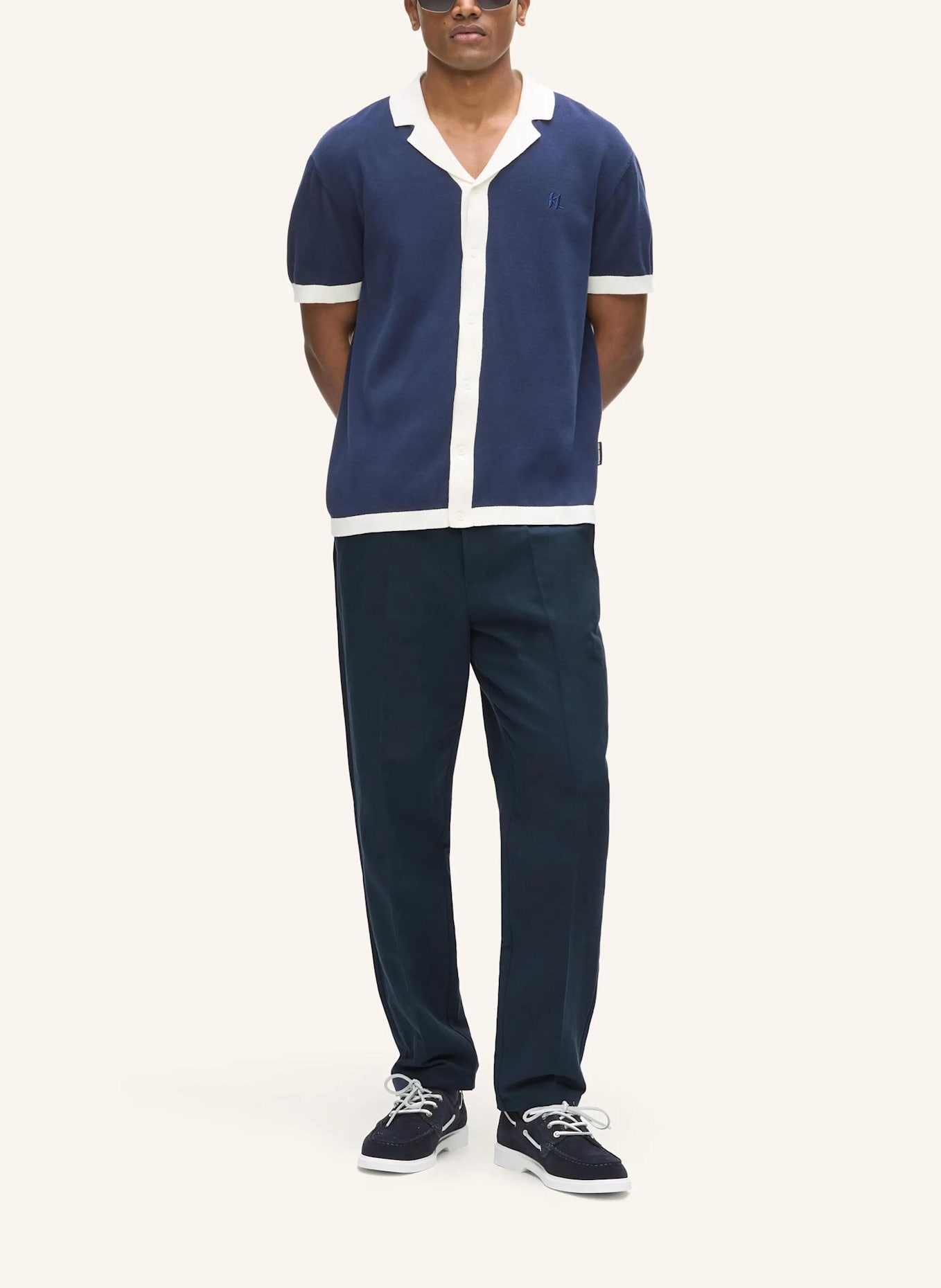 KARL LAGERFELD Hose: DUNKELBLAU